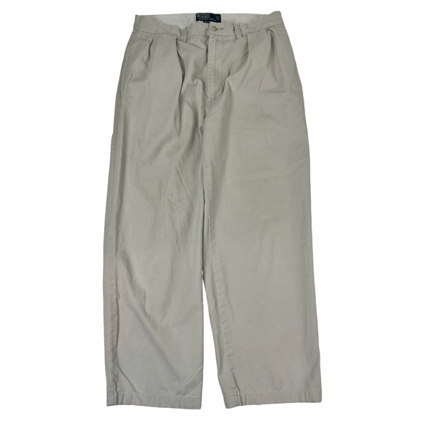 Vintage Polo Ralph Lauren Andrew Pant Double Pleated Khaki Chinos