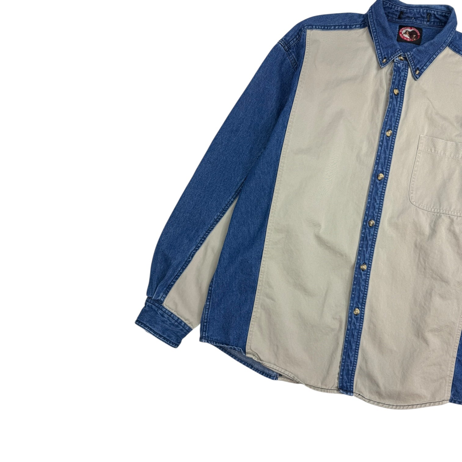 Vintage Buffalo Station Denim Button Up Shirt