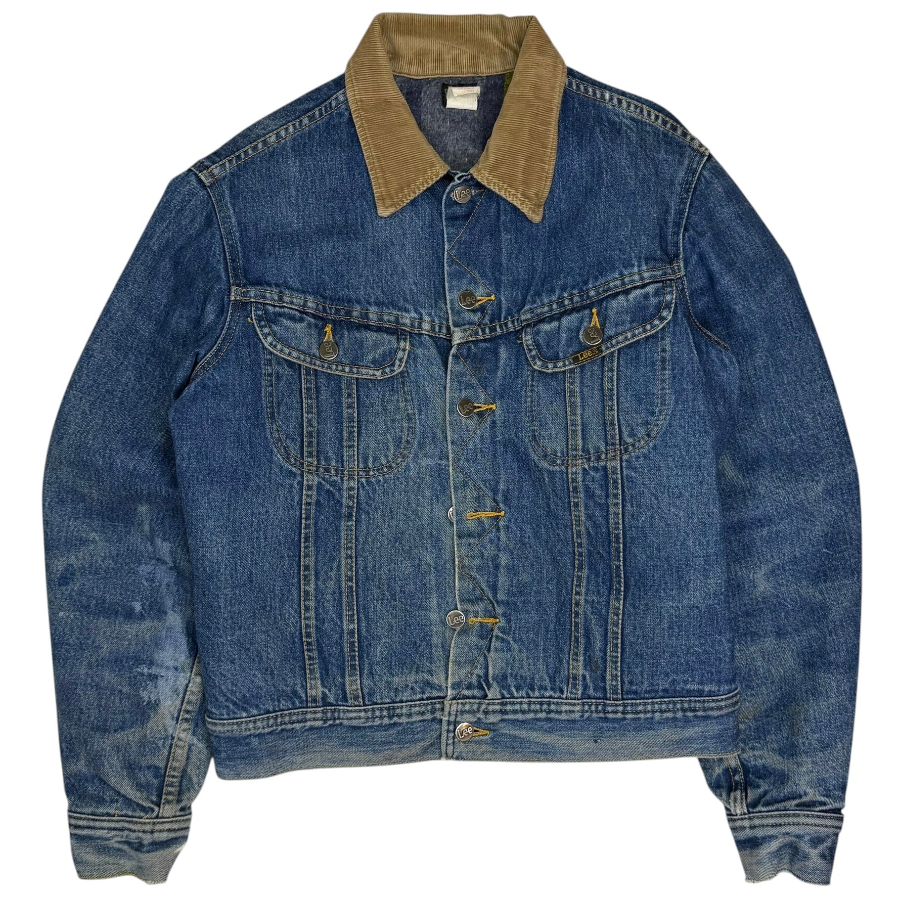 Vintage Lee Storm Rider Denim Trucker Jacket Dark Blue