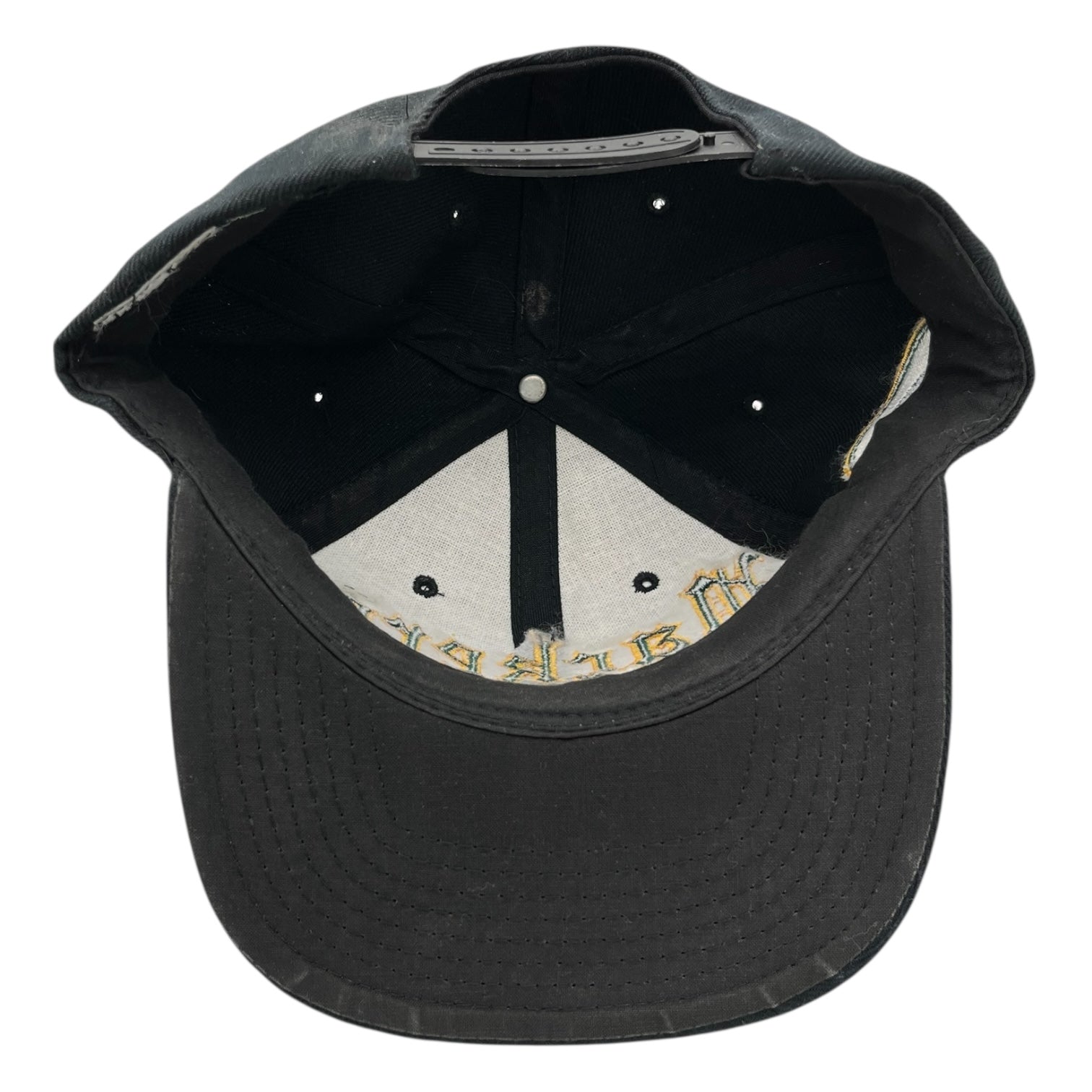 Vintage Green Bay Packers Snapback Hat Black