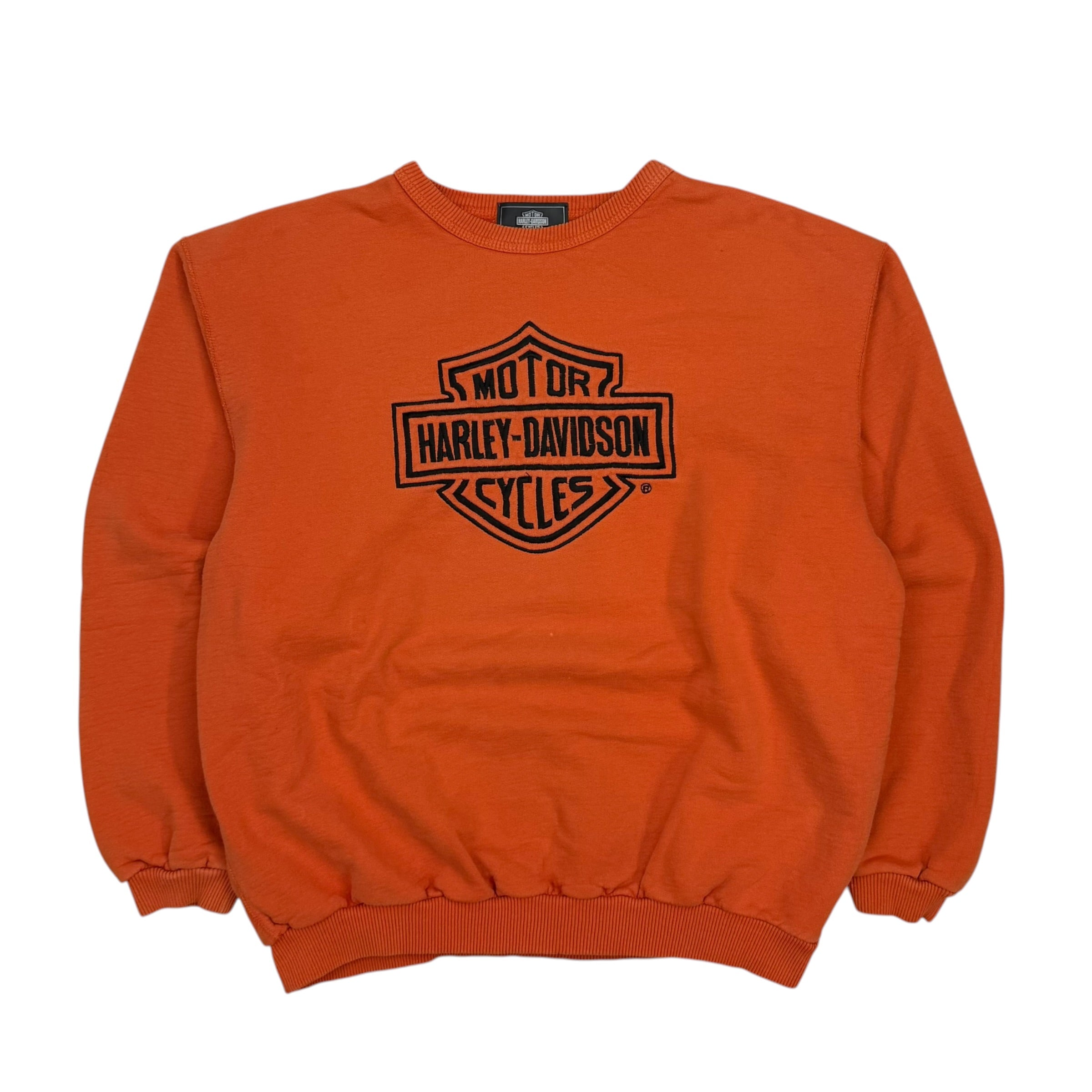 Vintage Harley Davidson Crewneck Orange
