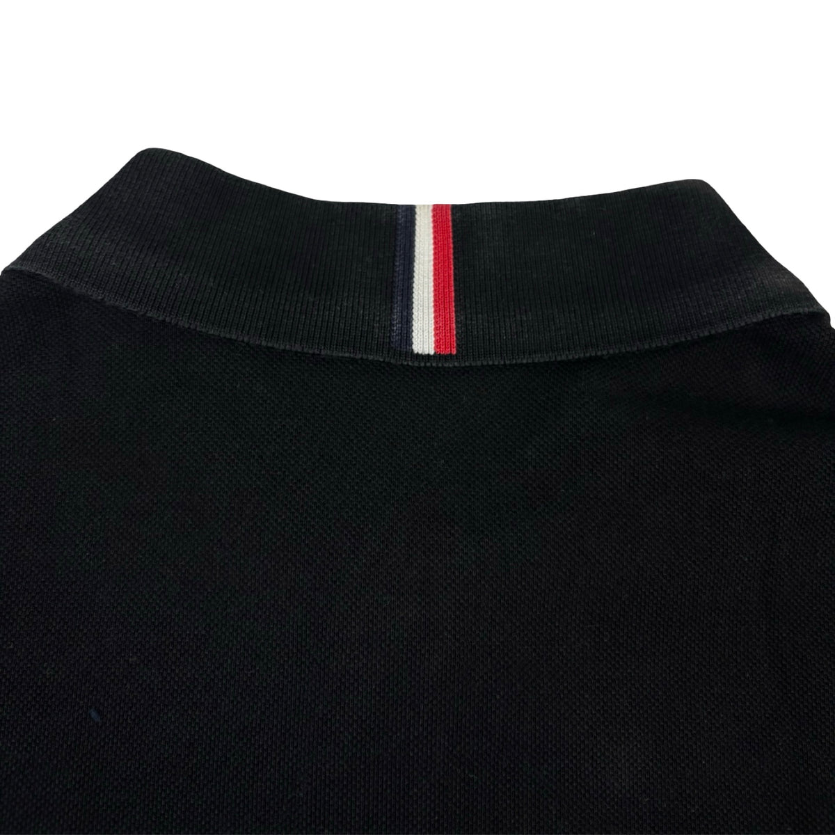 Moncler Logo Patch Polo-Shirt Black