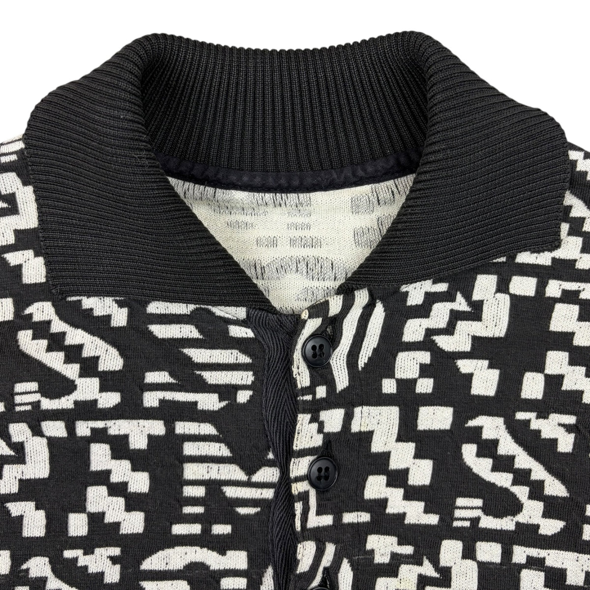 Missoni Logo Knit Polo Black/White
