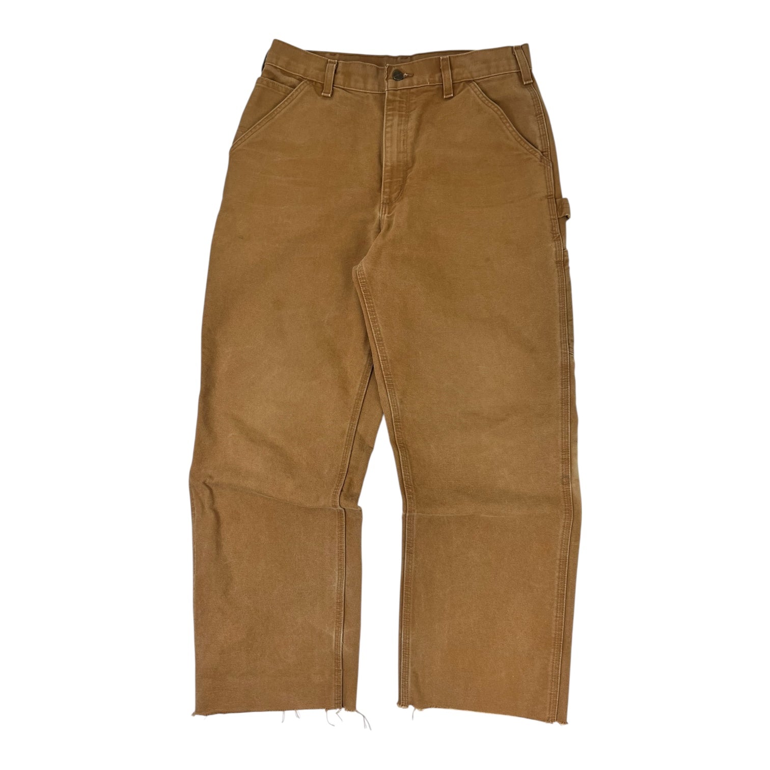 Vintage Carhartt Raw-Hem Carpenter Pants Tan