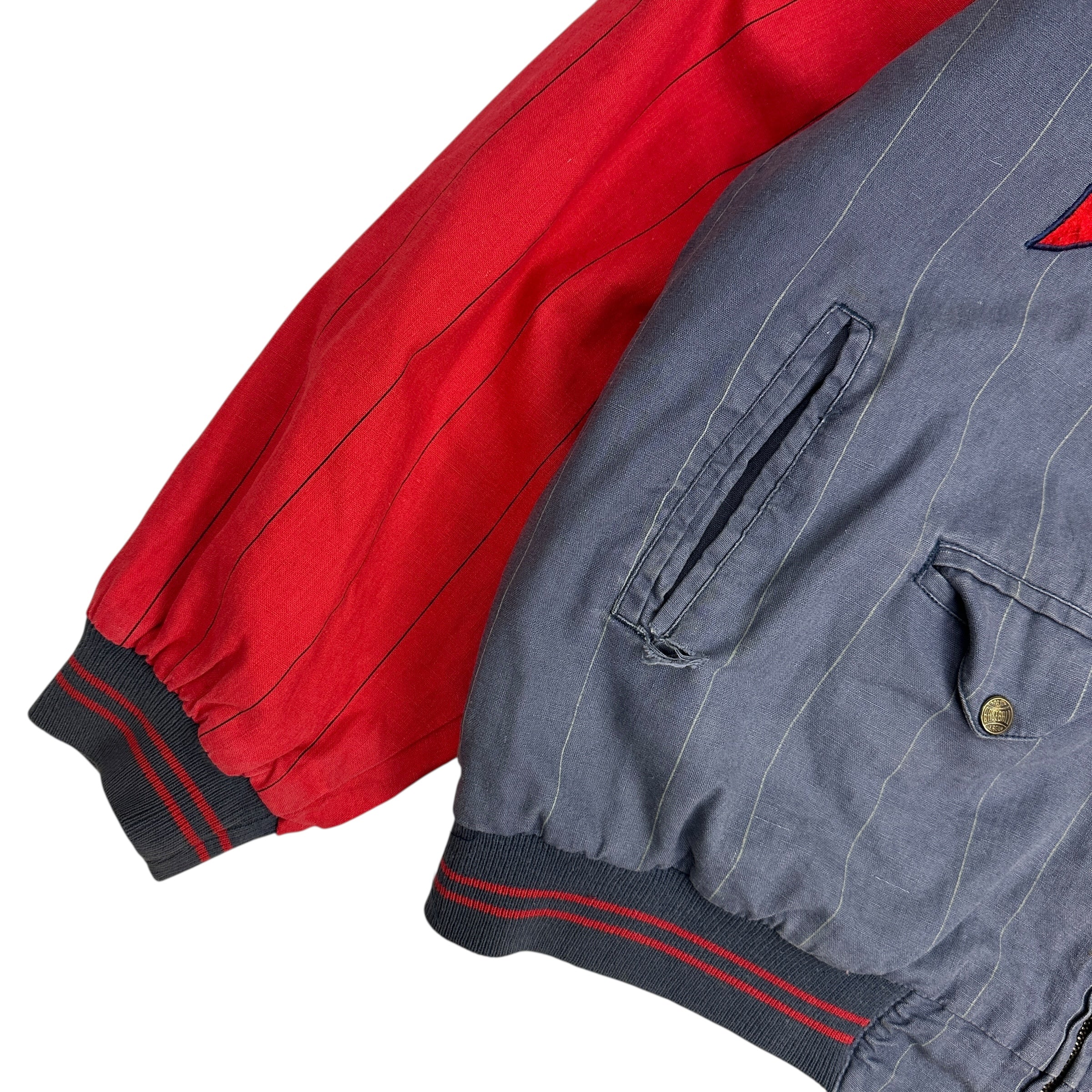 1991 Mirage Atlanta Braves Stripped Varsity Jacket