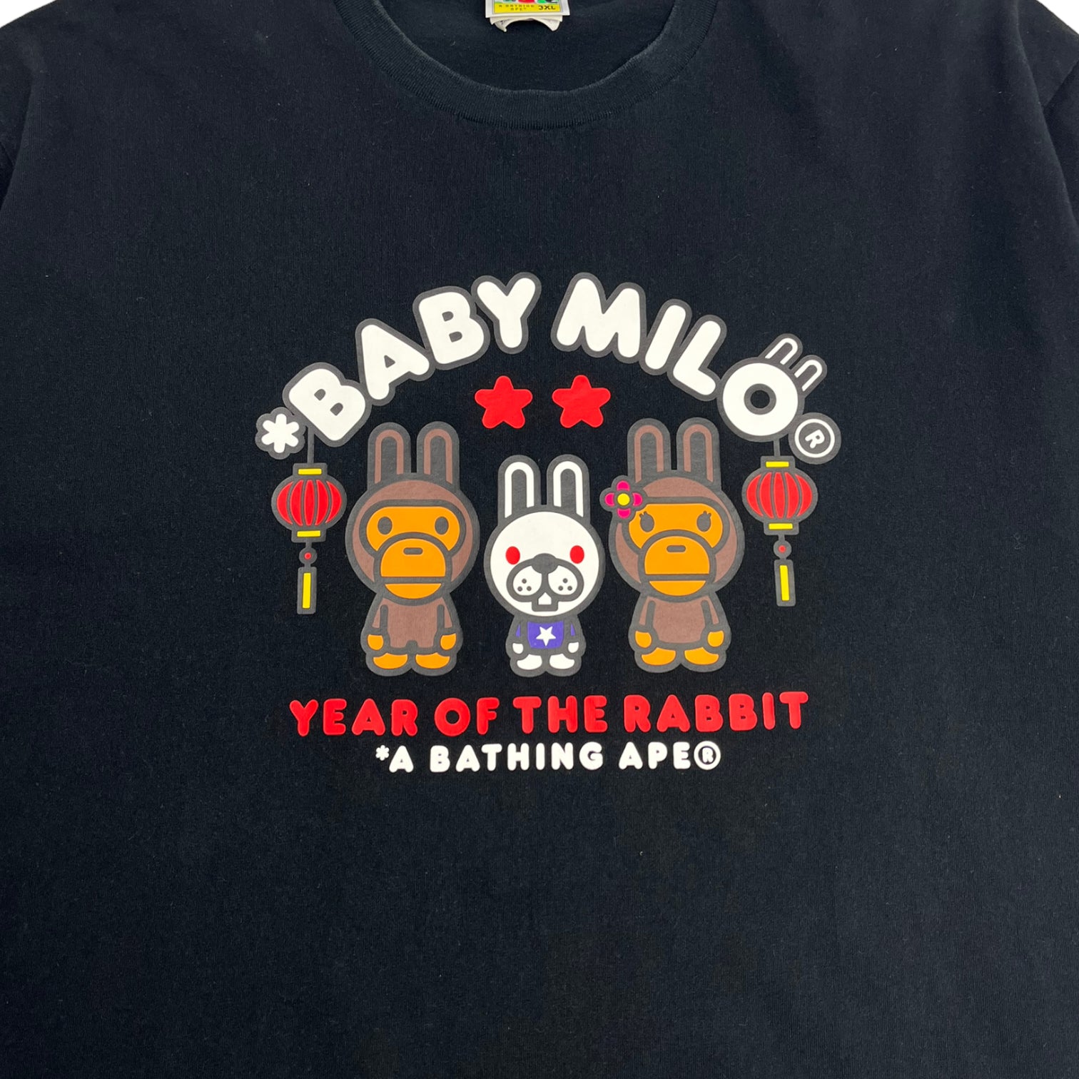 Bape Baby Milo Year Of The Rabbit T-Shirt Black