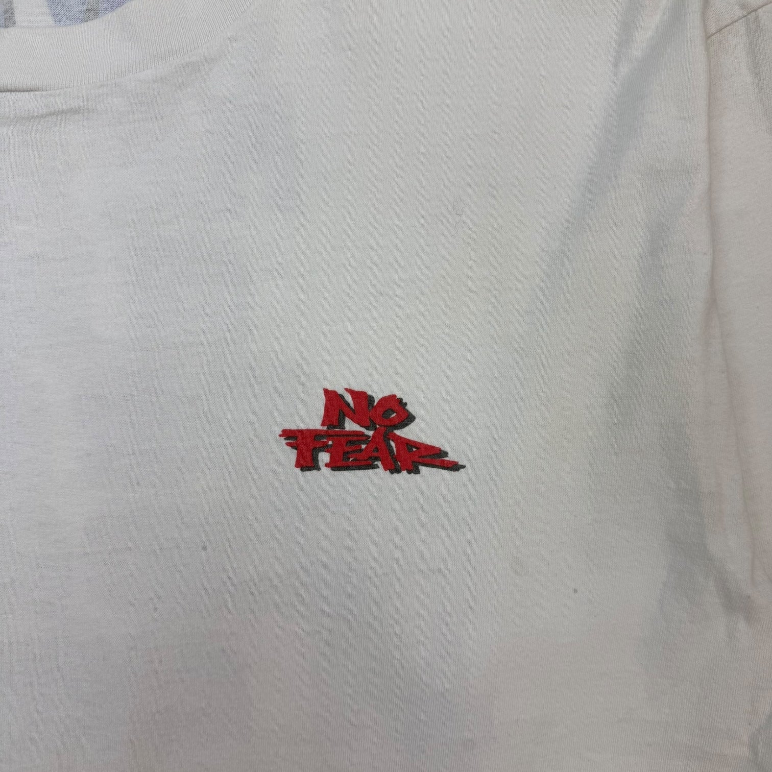 Vintage No Fear ‘Play Hard Play Rough….’ L/S Tee White