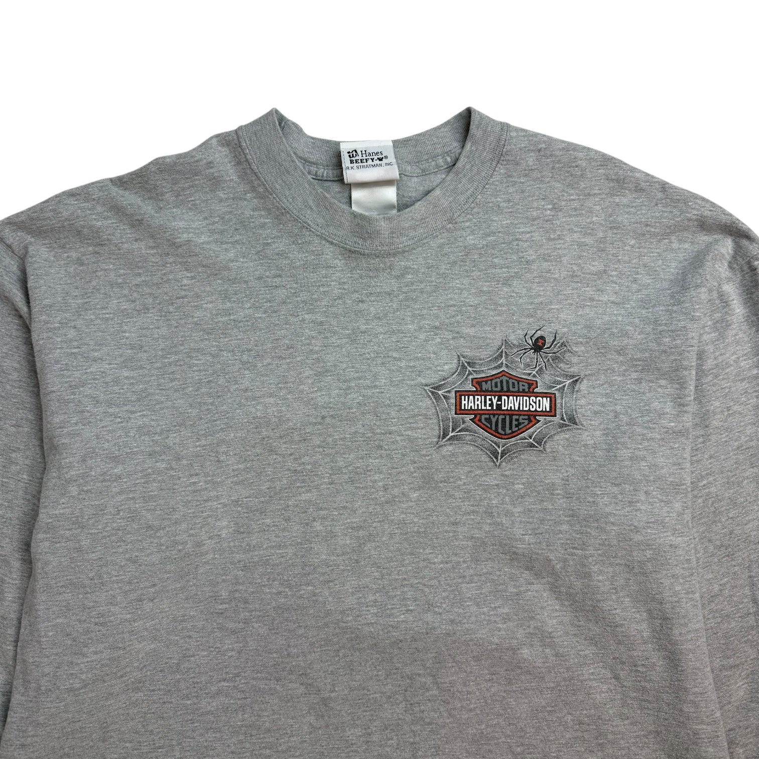 Vintage Harley Davidson Of Edmonton L/S Tee Grey