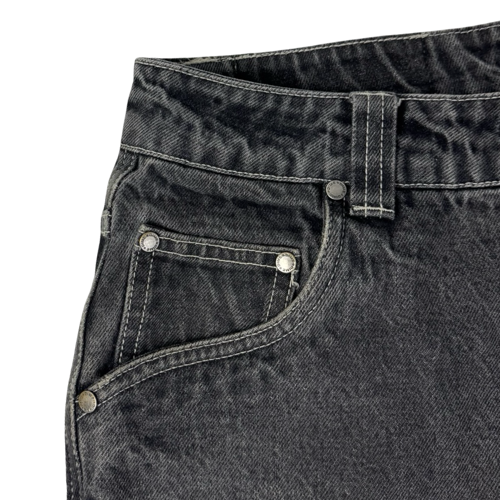 Dime Grey Wash Relaxed Denim