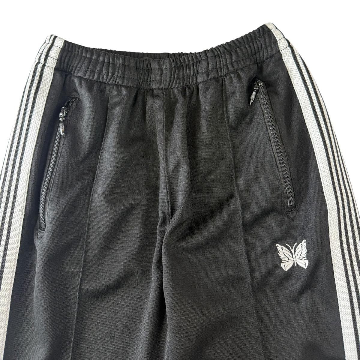 Needles x Beams Side Snap Track Pants Black/White