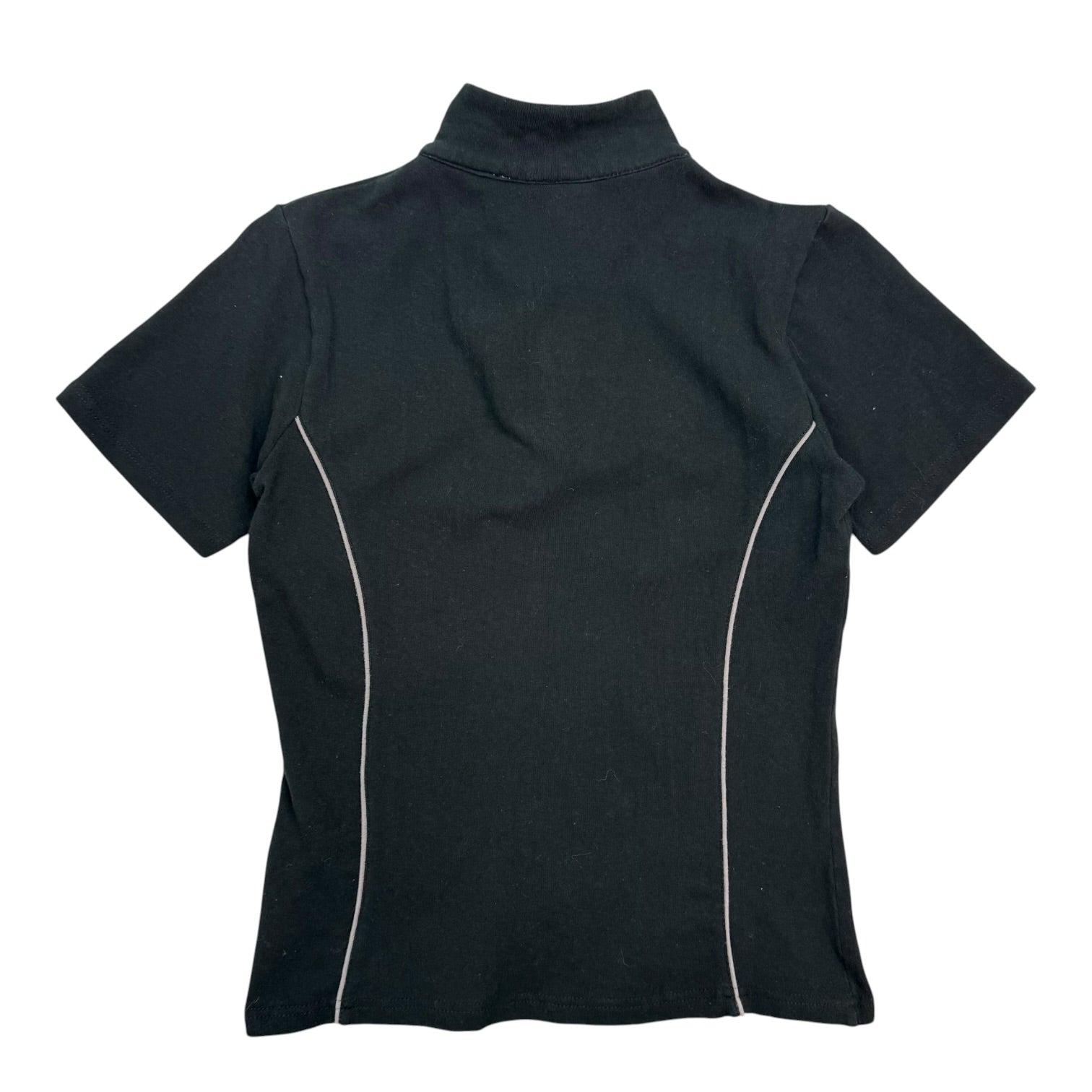 (W) Vintage Ferrari Quarter Zip Top Black