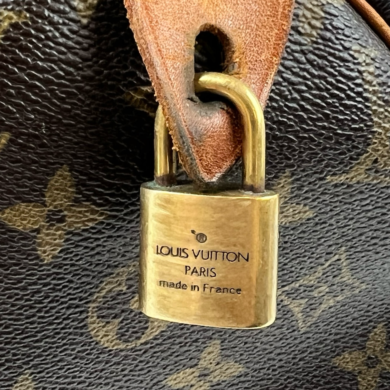 Vintage Louis Vuitton Monogram Speedy 30 Canvas Handbag