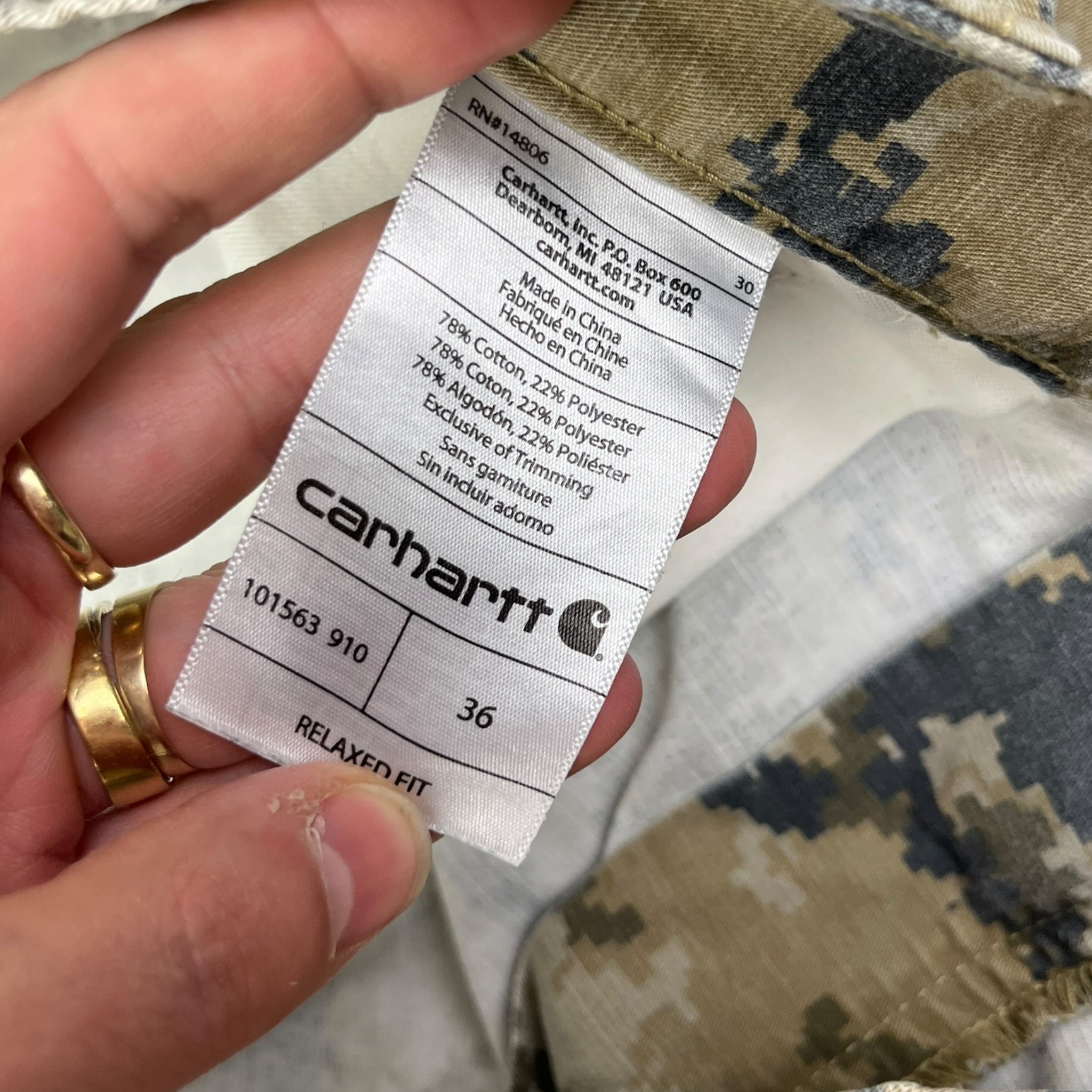 Carhartt Digi Camo Cargo Shorts