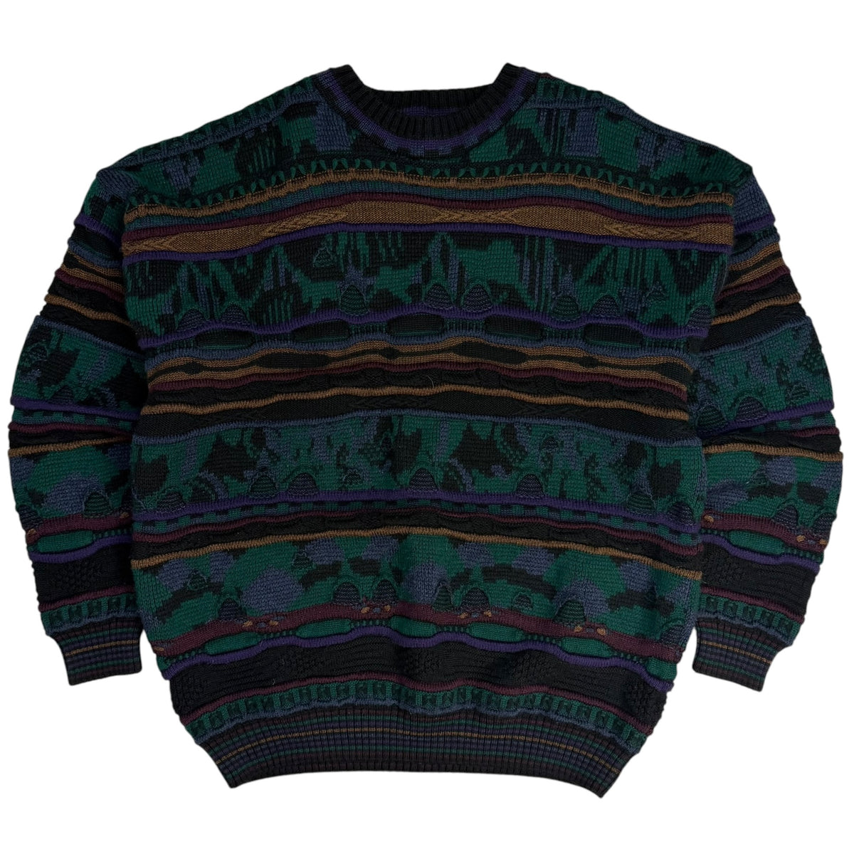 Vintage Tosani 3D Knit Sweater Green