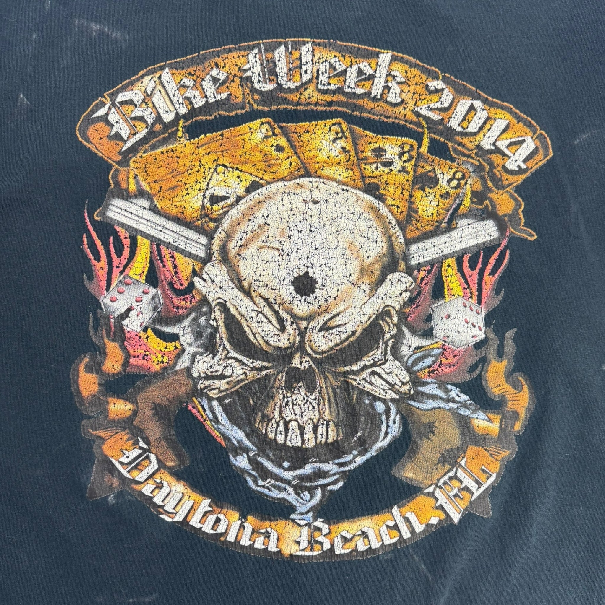 Bike Week Daytona Beach FL Flame Longsleeve T-Shirt