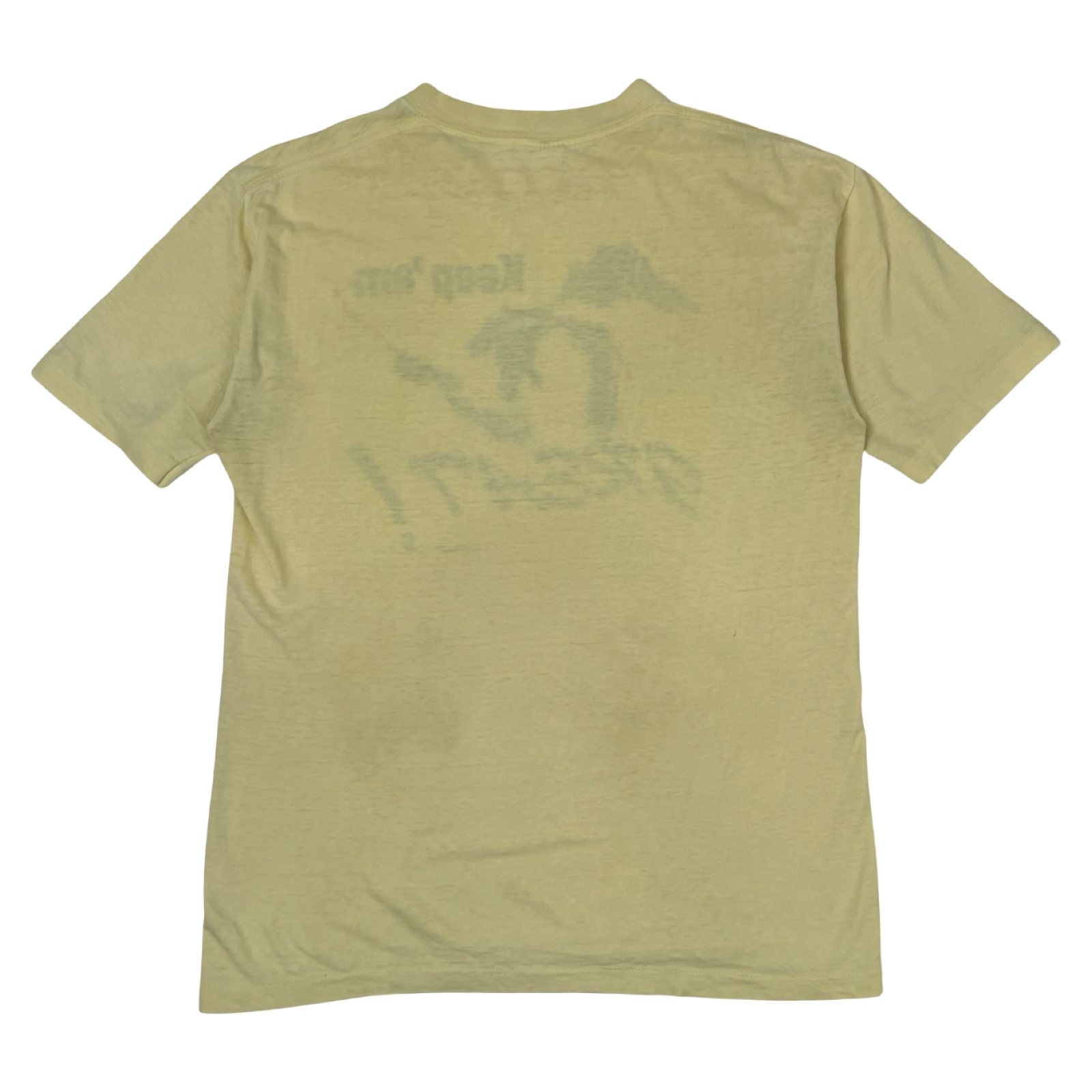 Vintage 1990’s Great Lakes “Keep em Great” Distressed T-Shirt Yellow