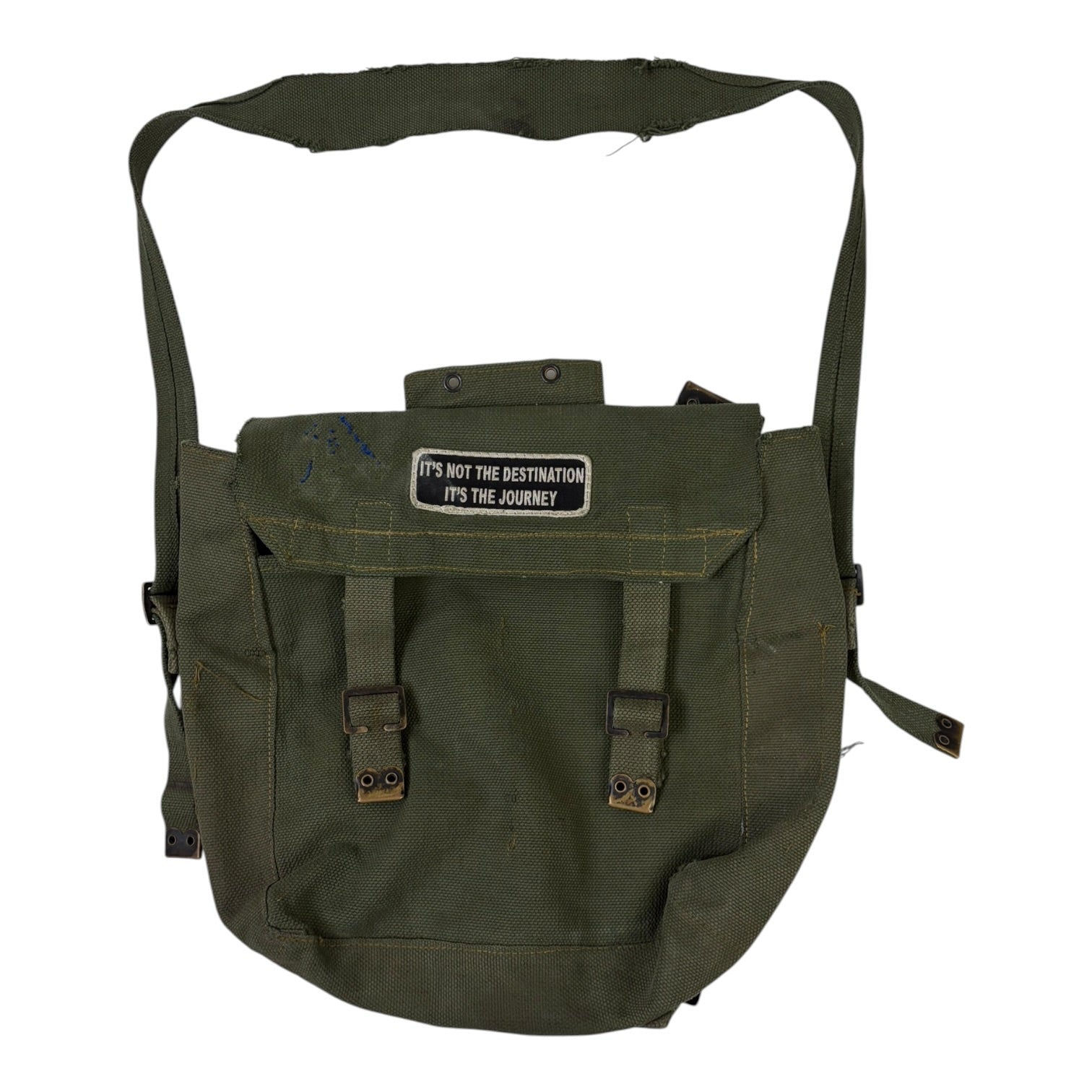 Vintage Military Messenger Bag Green