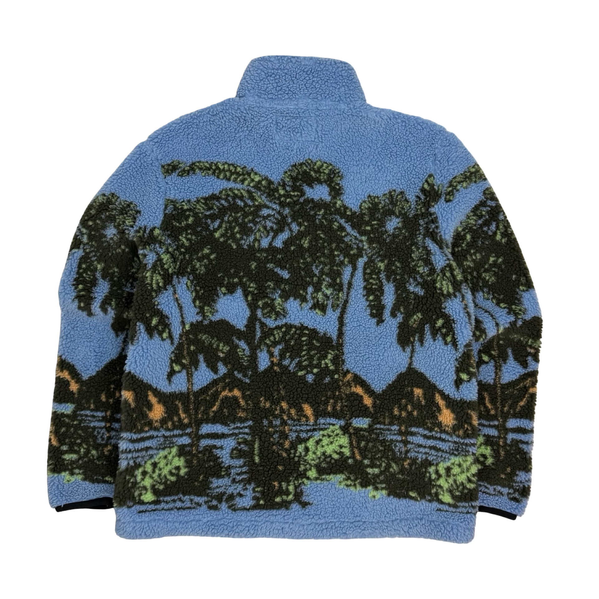 Stussy Hawaiian Jacquard Mock Jacket Blue