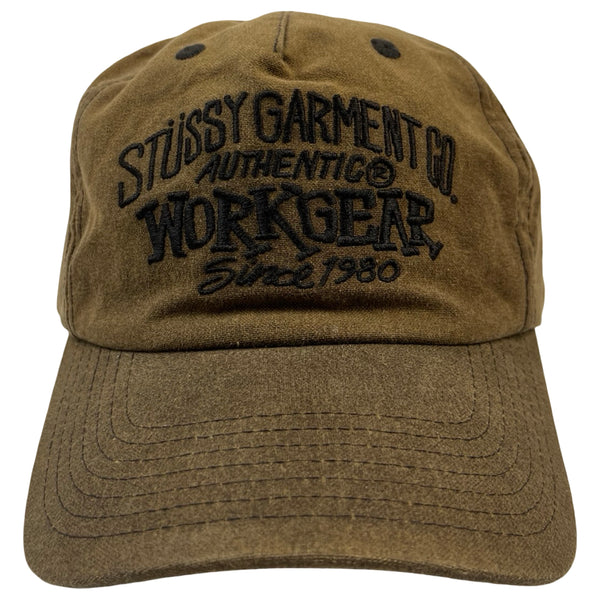 Stussy Mid-Depth Workgear Waxed Snapback Hat