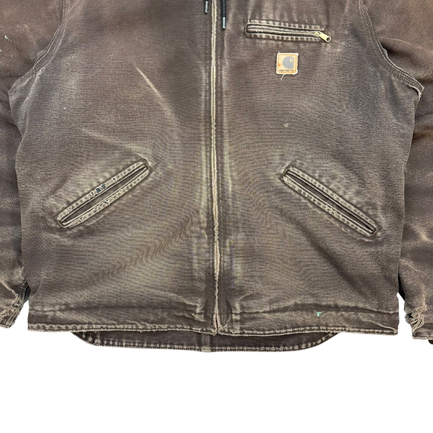 Vintage Carhartt Sherpa Lined Active Jacket Dark Brown