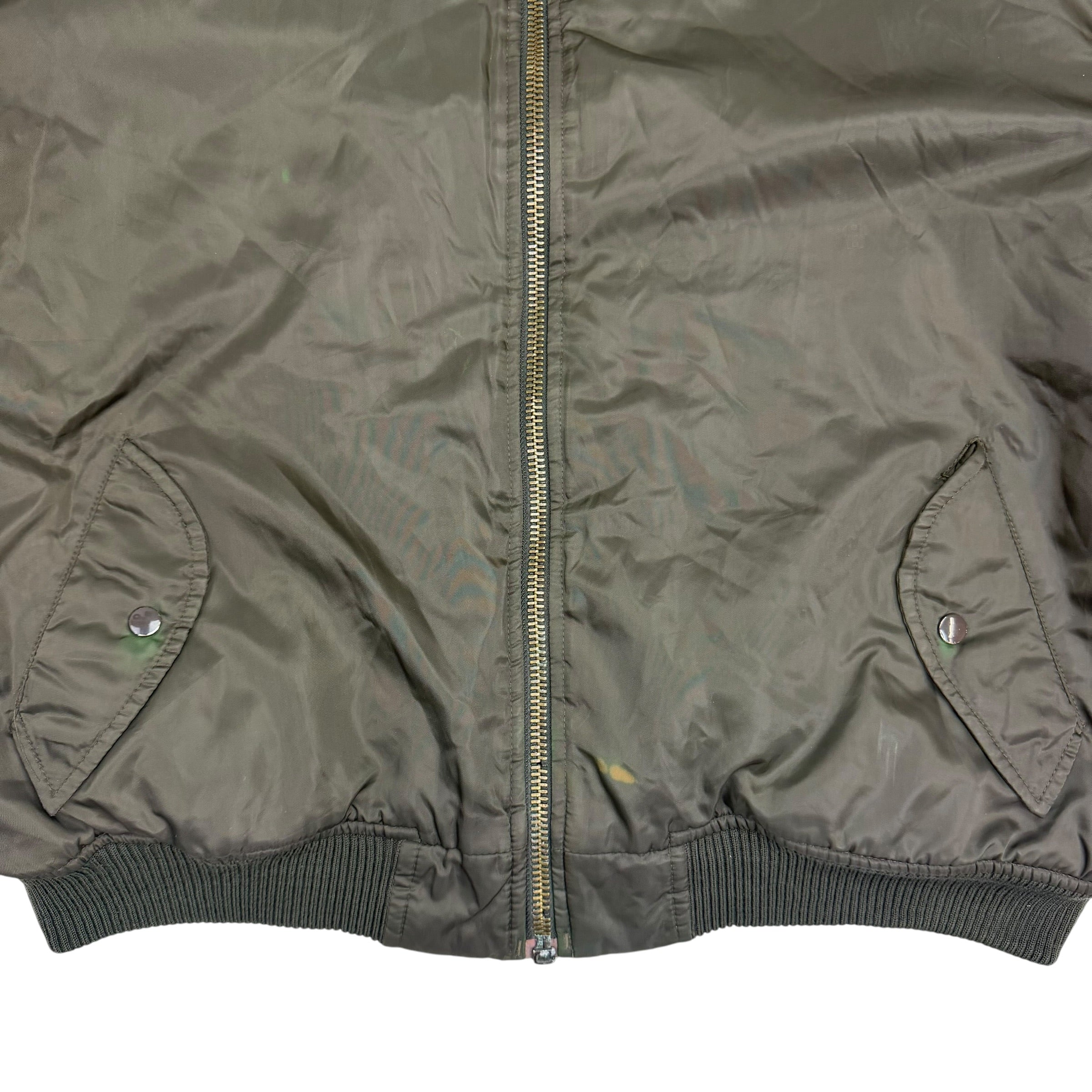Vintage MA-1 Bomber Jacket Army Green