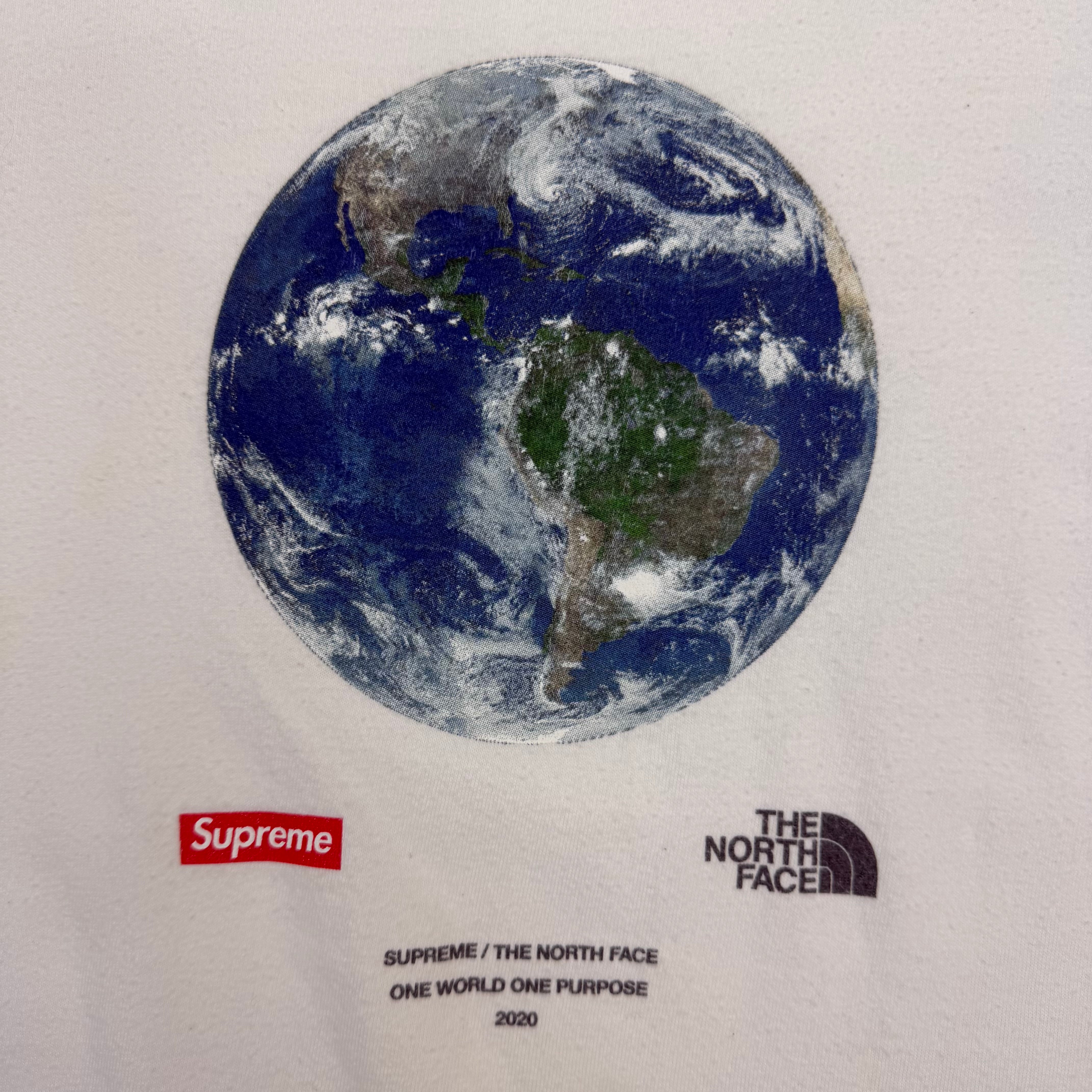 2020 Supreme X The North Face One World Tee White