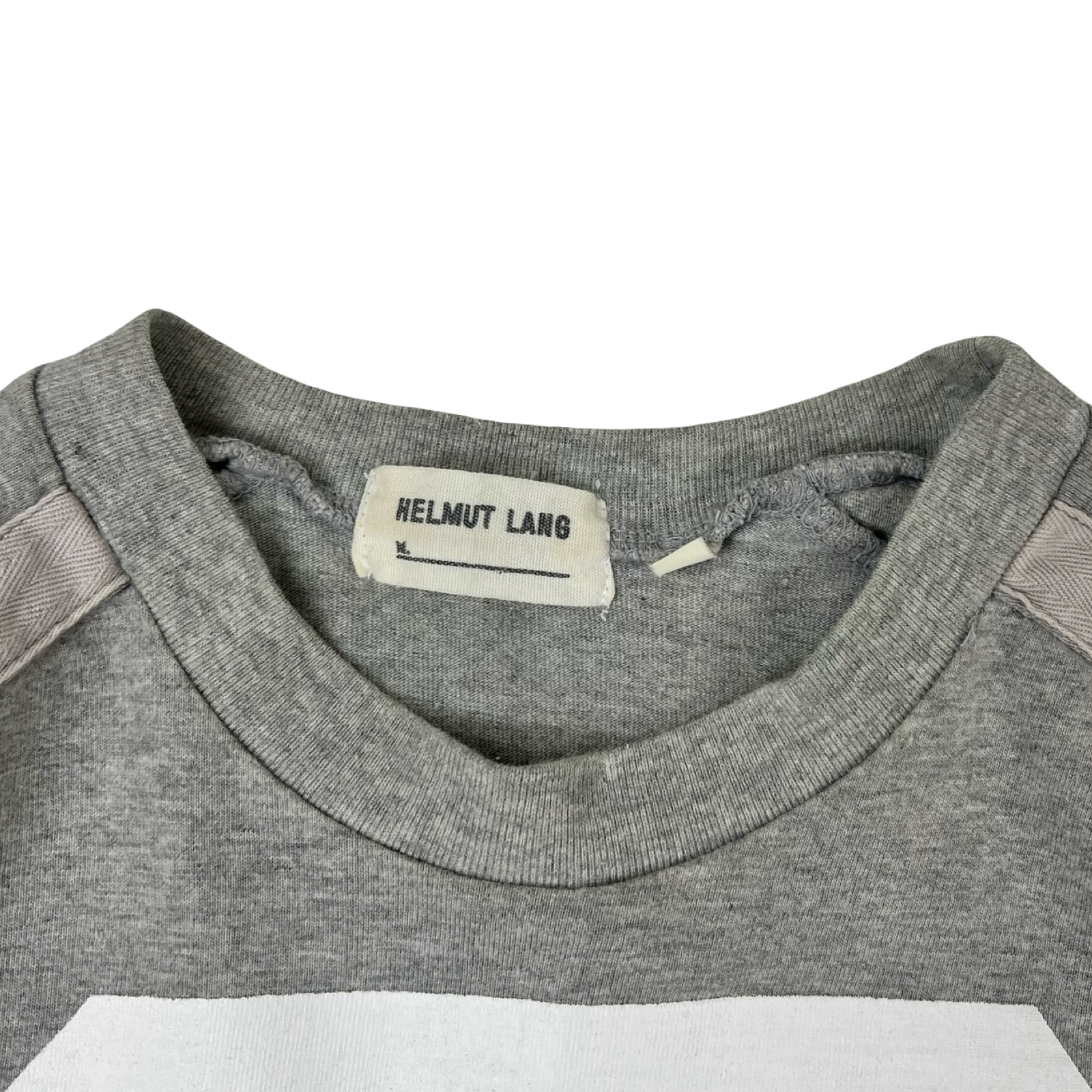 (W) Helmut Lang AW99 Astro Moto Longsleeve T-Shirt Grey