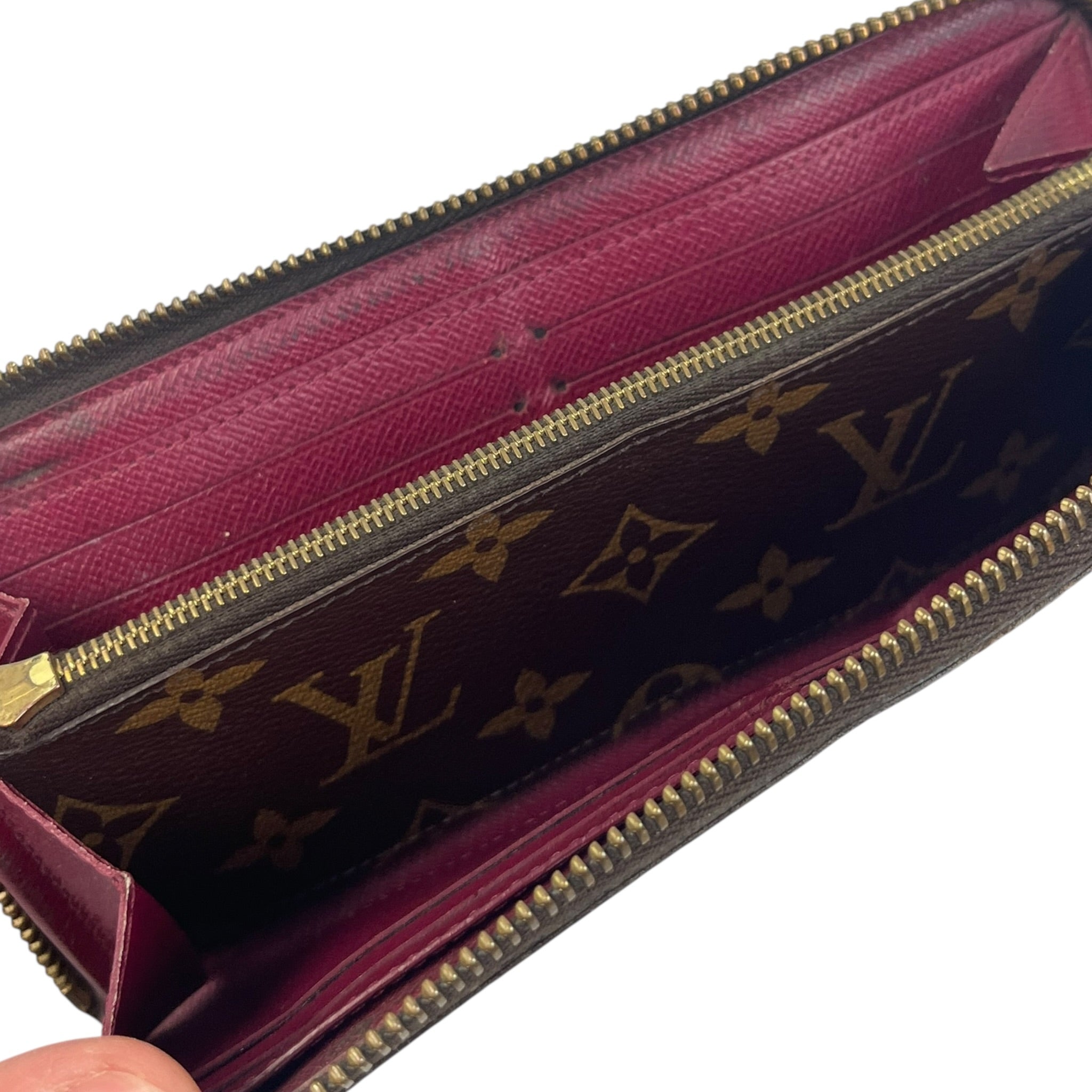 Louis Vuitton Clemence Wallet Fuschia