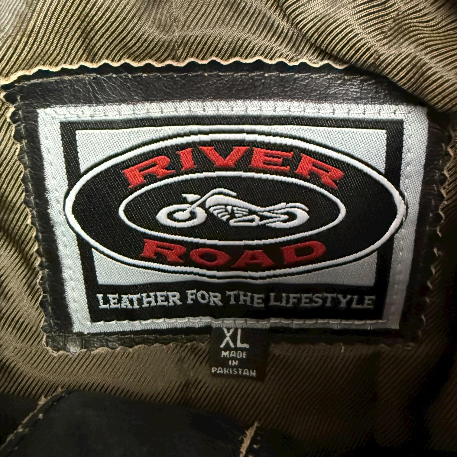 Vintage River Road Leather Jacket Black/Brown