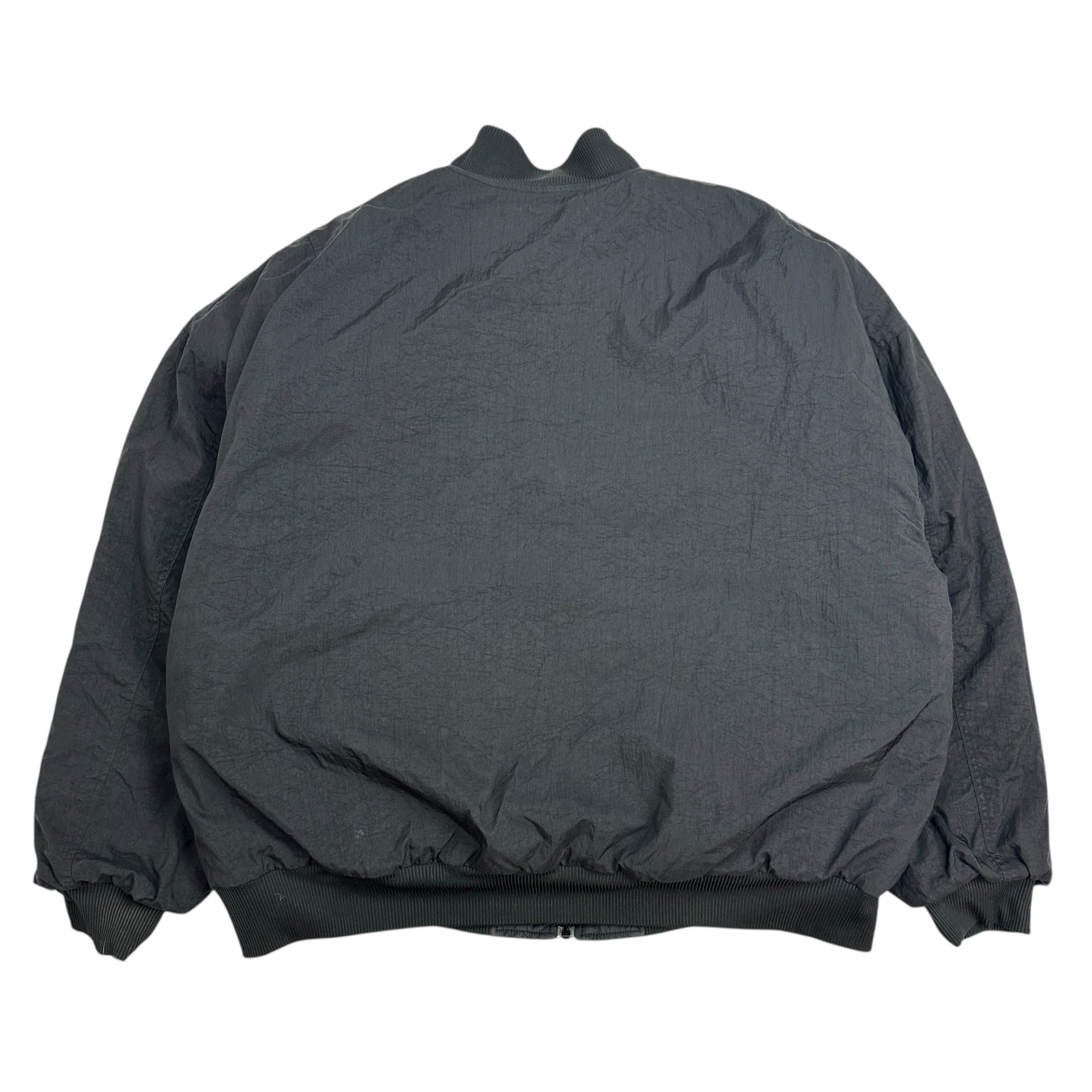 Vintage Nike Reversible Quilted Bomber Jacket Black