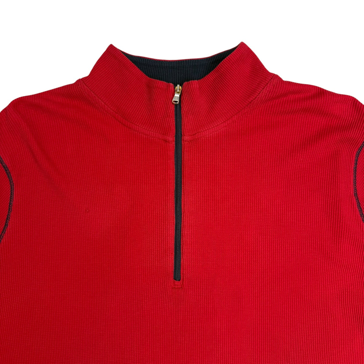 (W) Lauren Ralph Lauren Quarter Zip Sweater Red