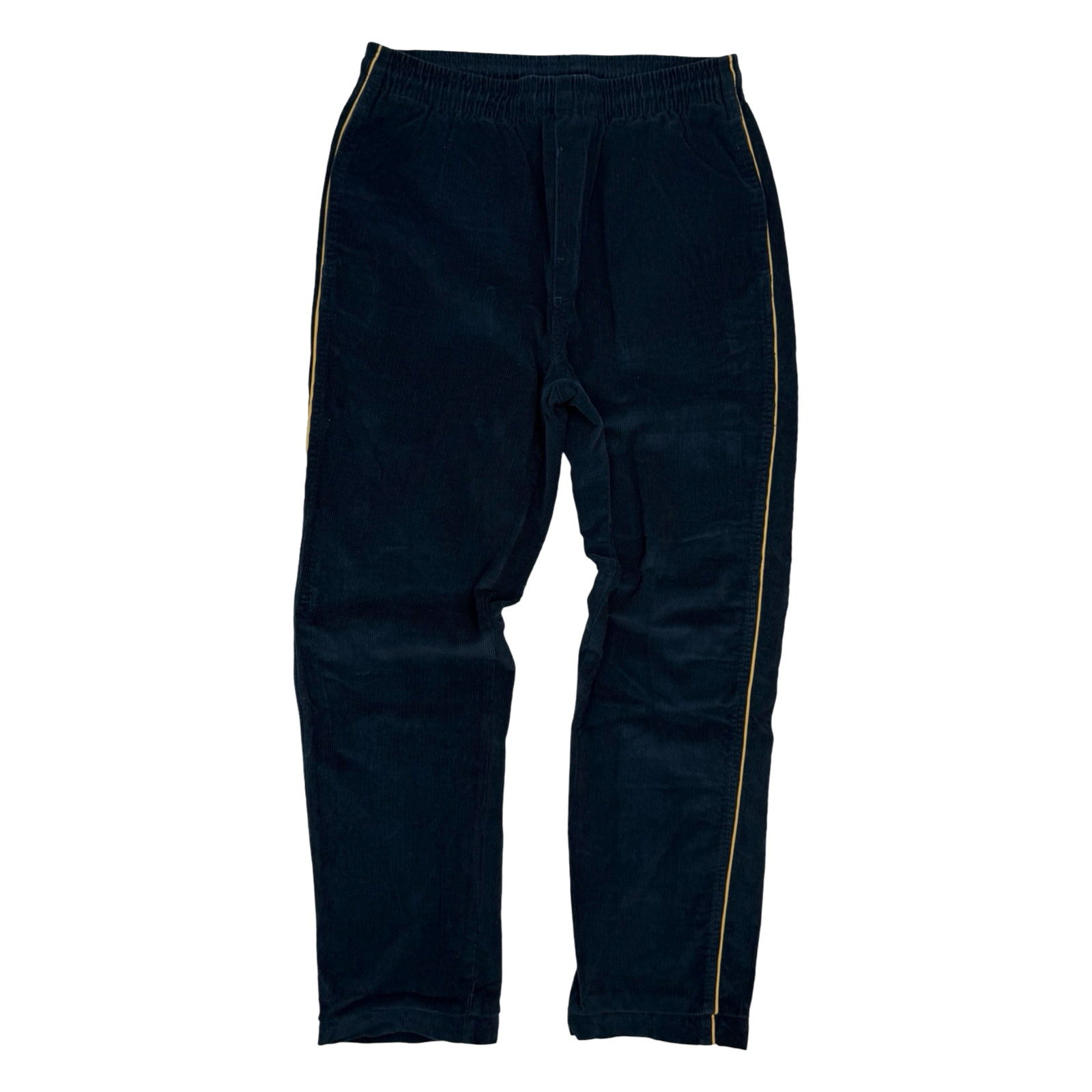 (W) Vintage Stussy Side Piping Cord Pants Navy Blue