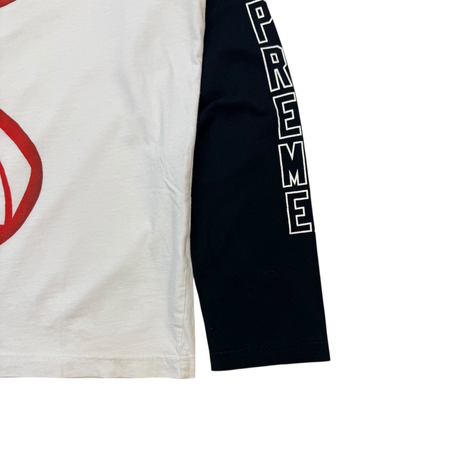 Supreme Melting Rose Raglan Tee White/Black