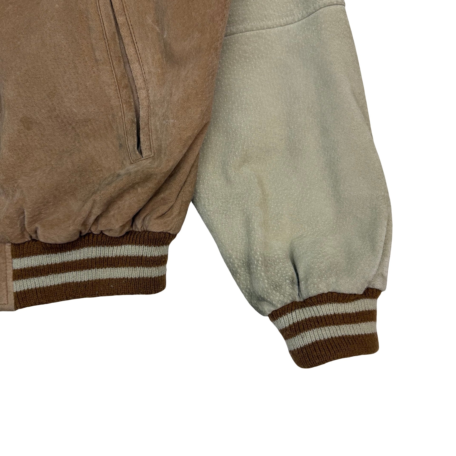 Vintage Nevada Teddy Bomber Jacket Brown