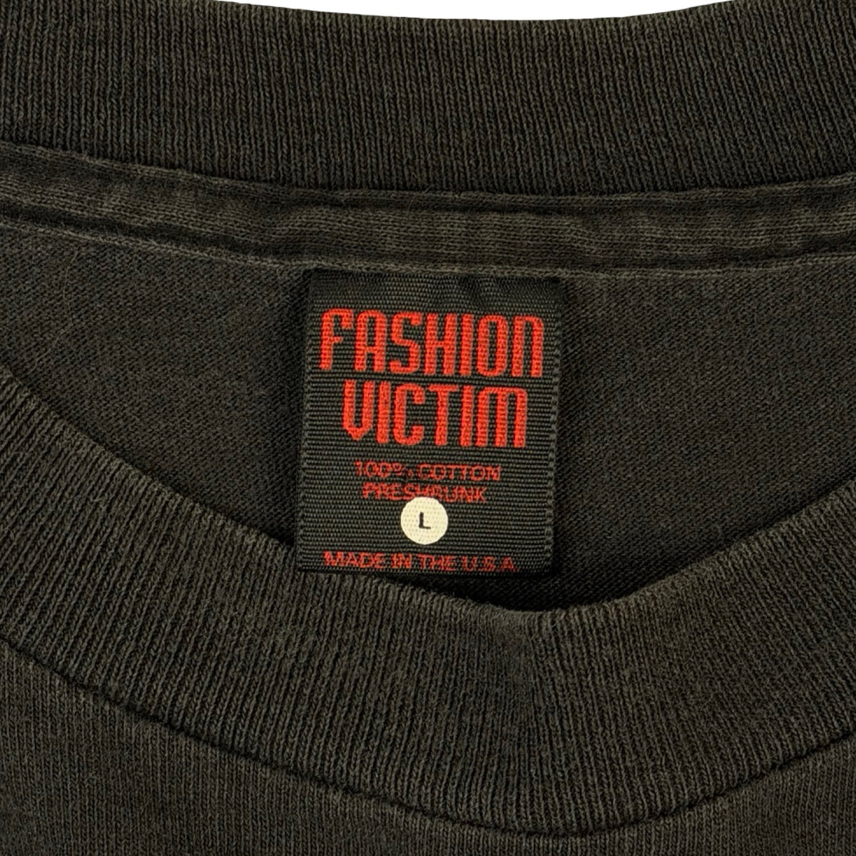 1997 Fashion Victim Ascension Comic  T-Shirt Faded Black