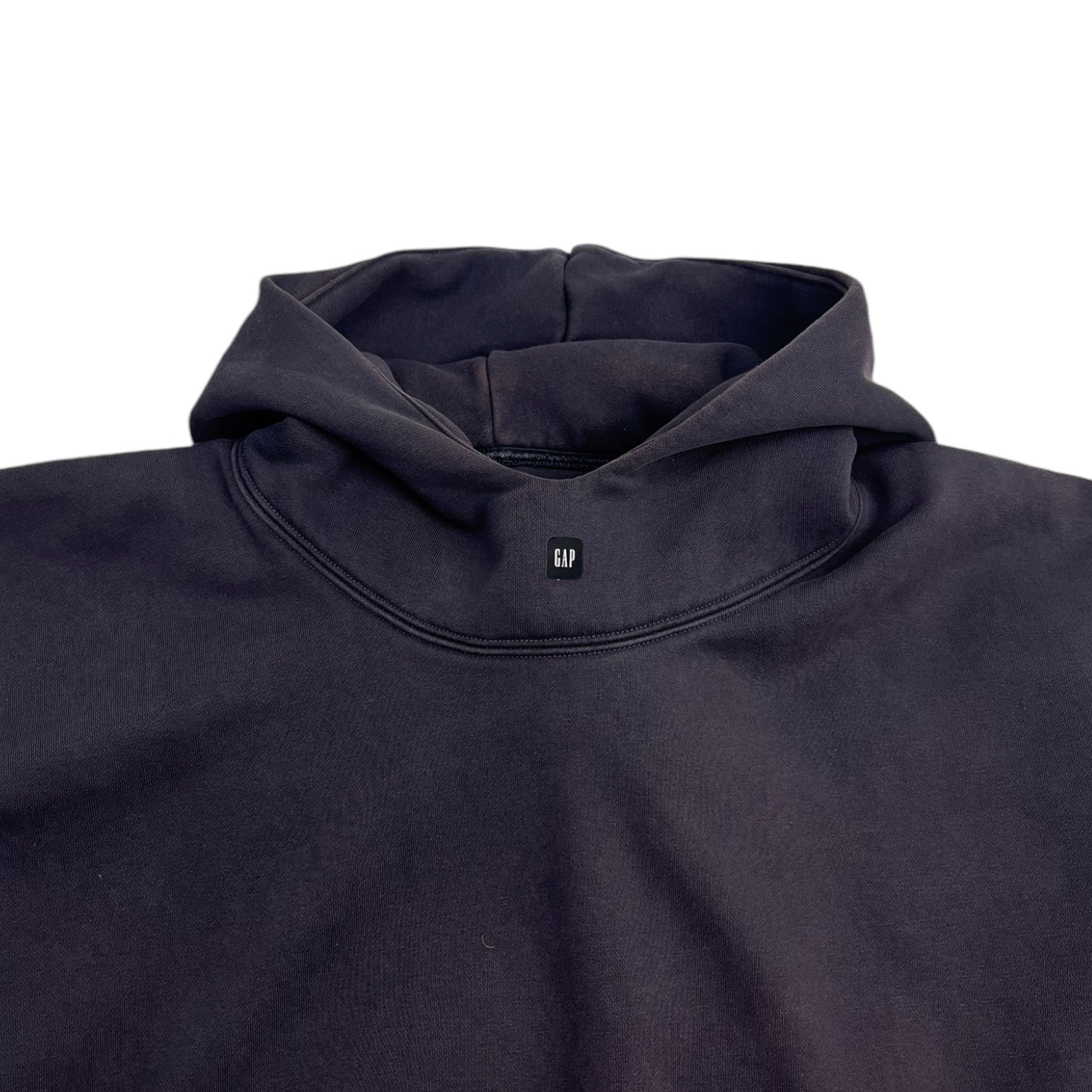 Yeezy Gap Balenciaga Double Layer Hoodie Dark Grey