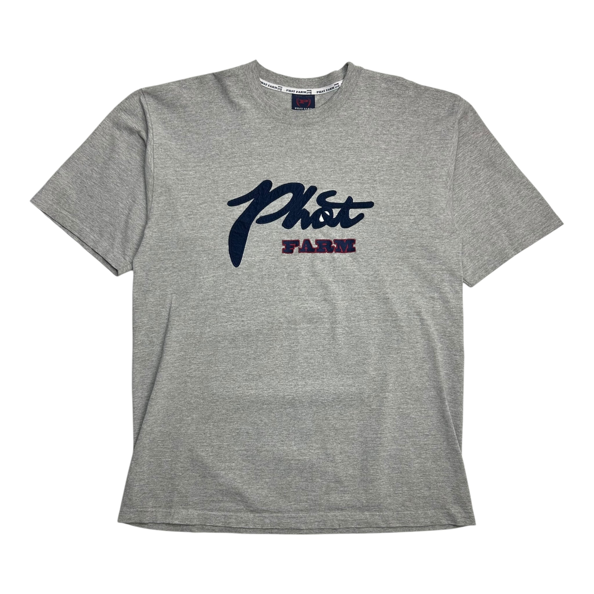 Vintage Y2K Phat Farm Spell Out Tee Heather Grey