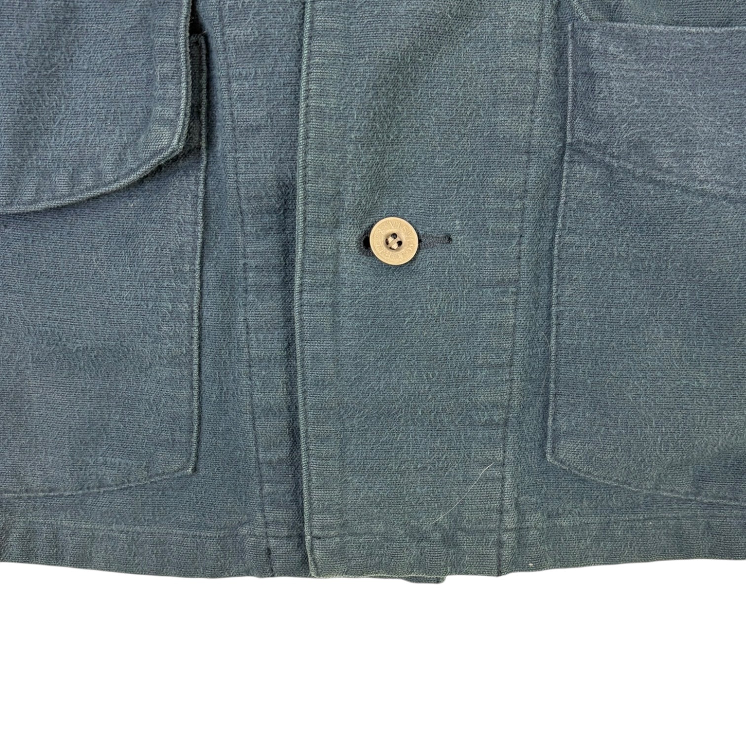 Visvim Corporal Flannel Jacket Cashew Blue