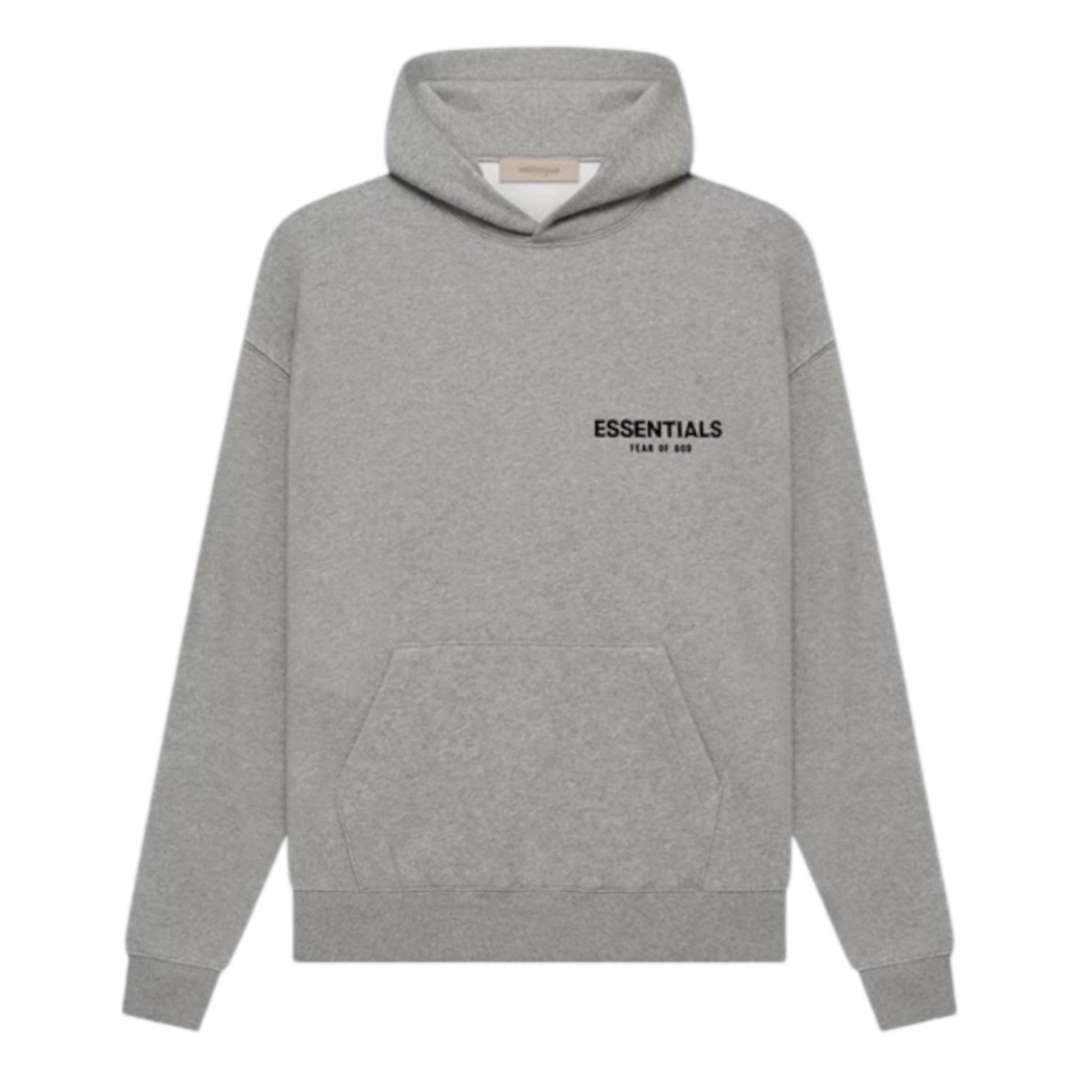 Fear Of God Essentials Dark Oatmeal Heather Grey Hoodie