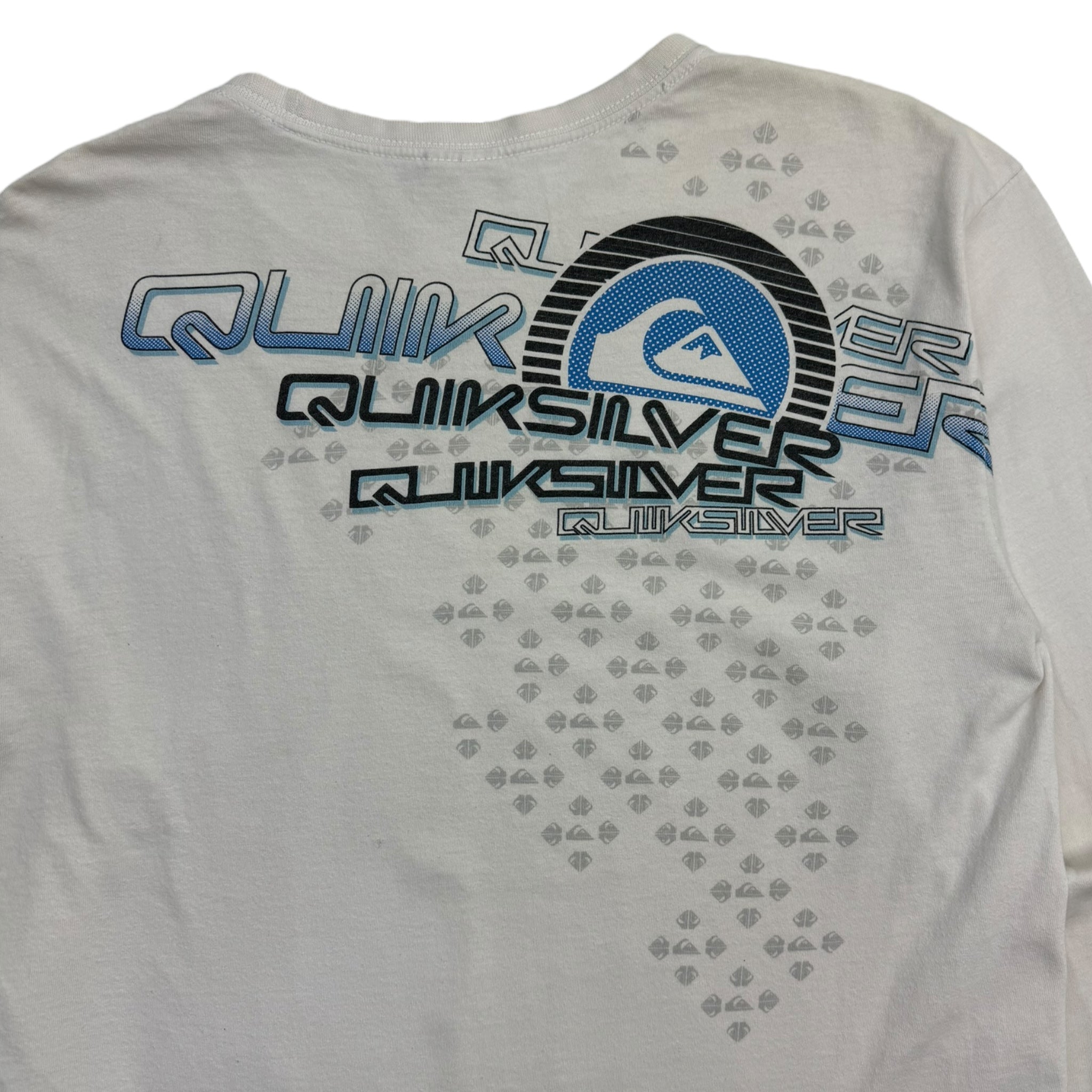 Vintage Y2K Quiksilver Multi Logo Long Sleeve T-Shirt