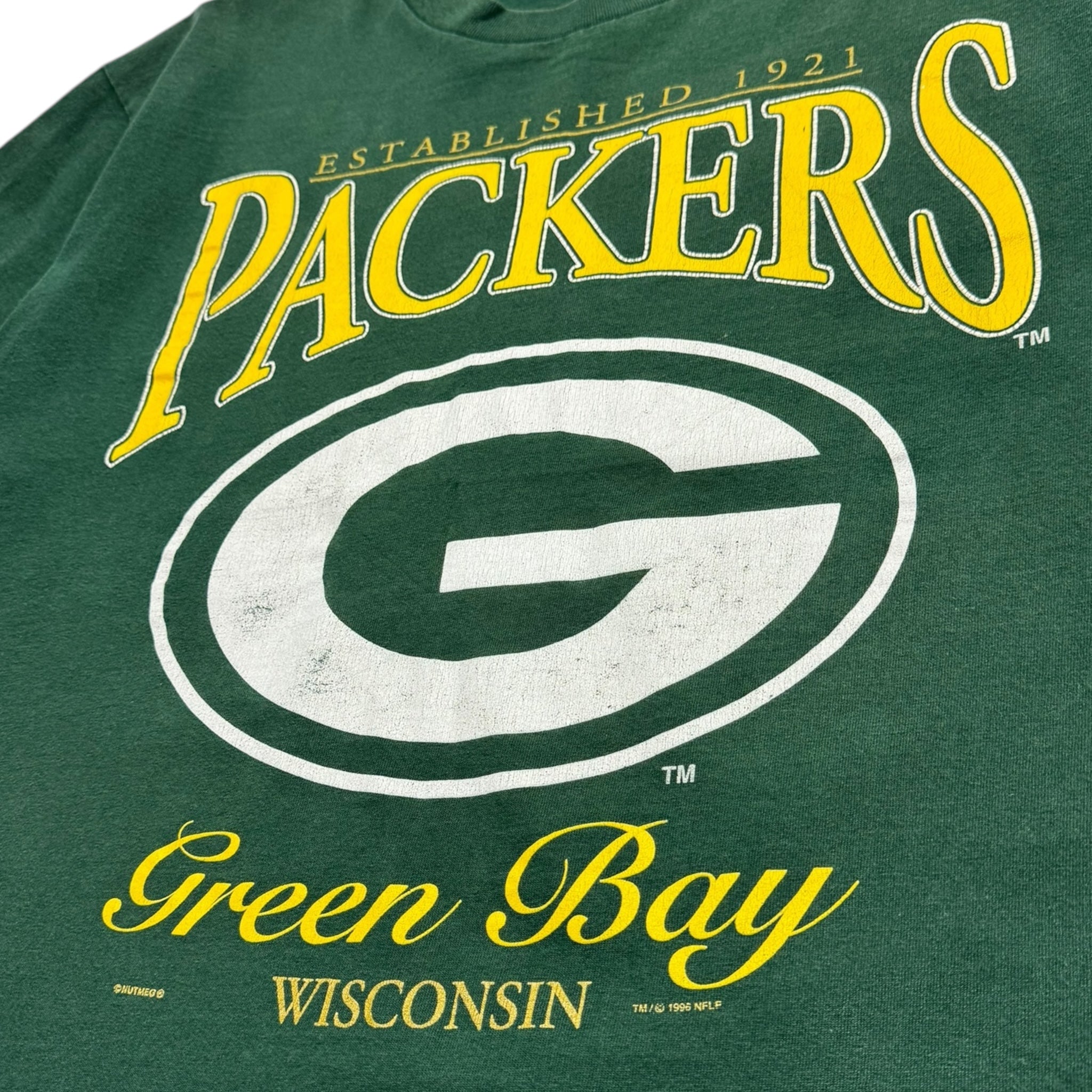 1996 Green Bay Packers Big G Logo T-Shirt