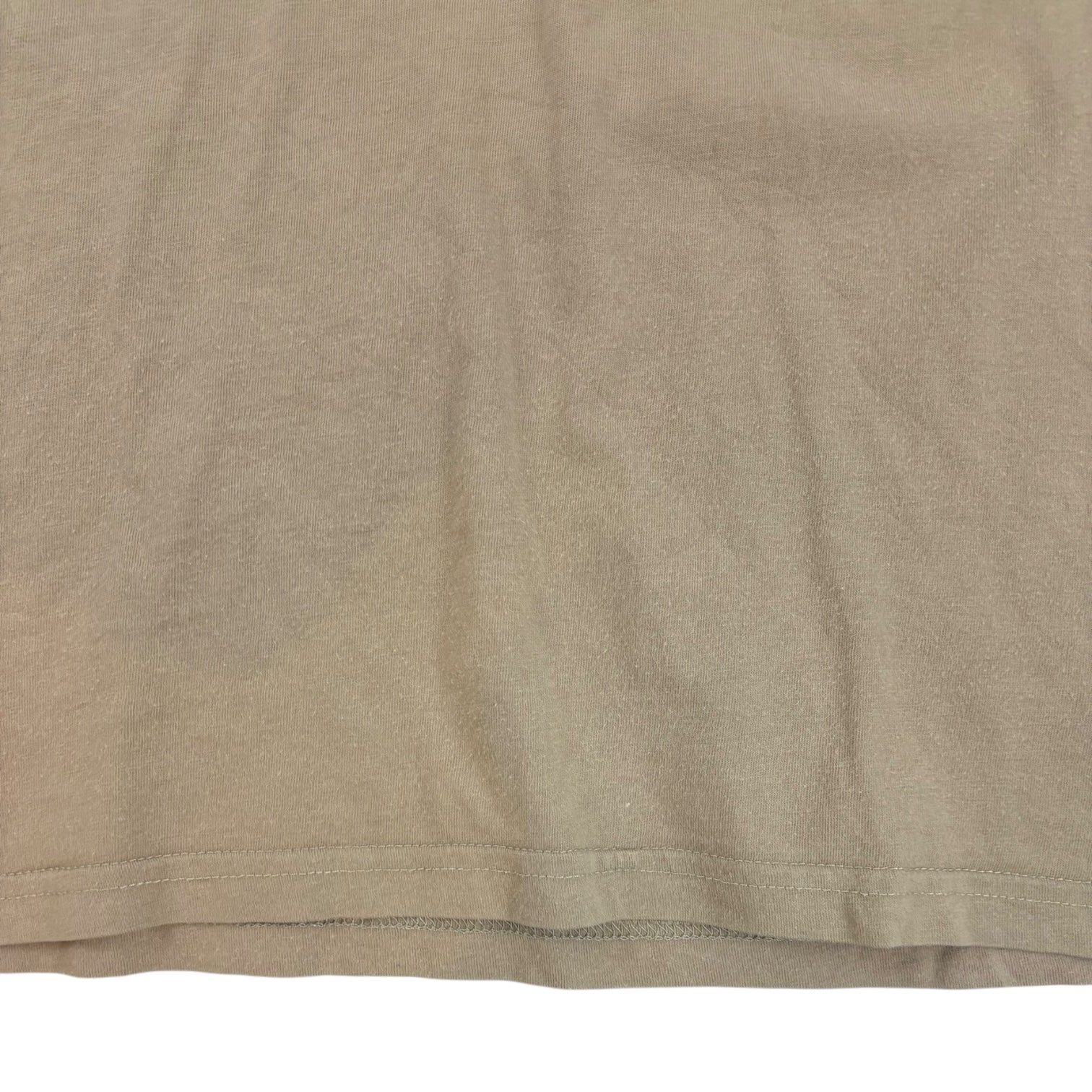 Vintage Y2K Nike Centre Swoosh V-Neck T-Shirt Light Brown