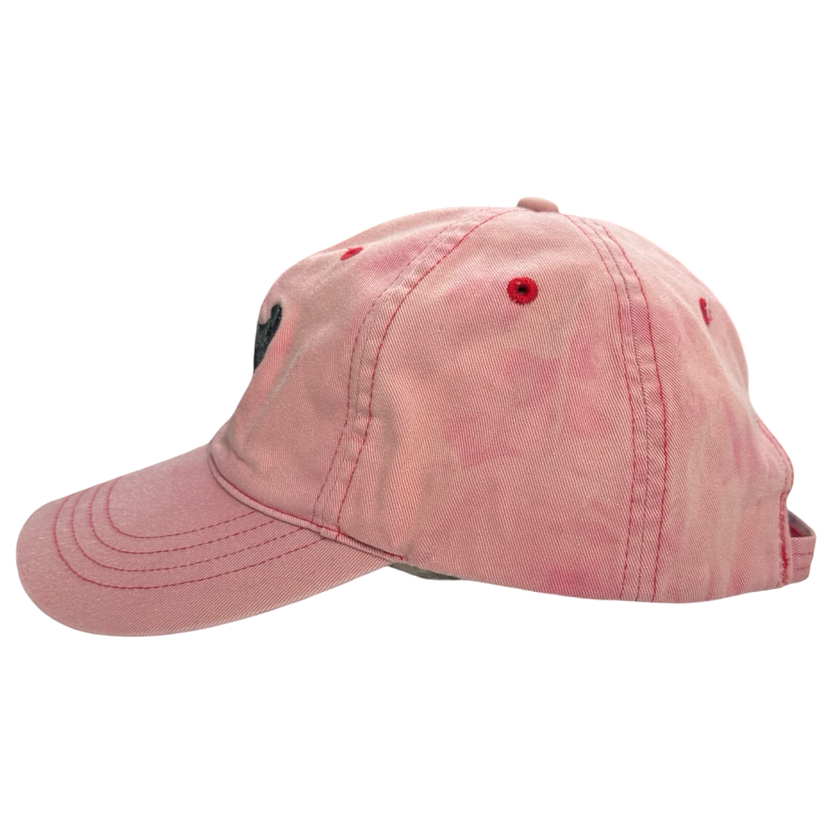 Vintage Polo Ralph Lauren Embroidered Black Lab Dog Hat Pink