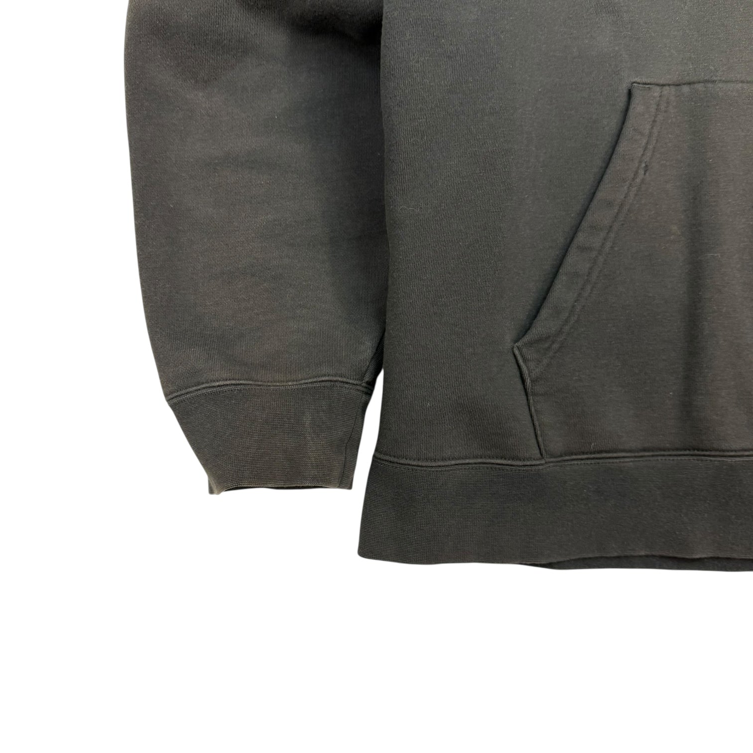 Supreme Nike Leather Applique Hoodie Black