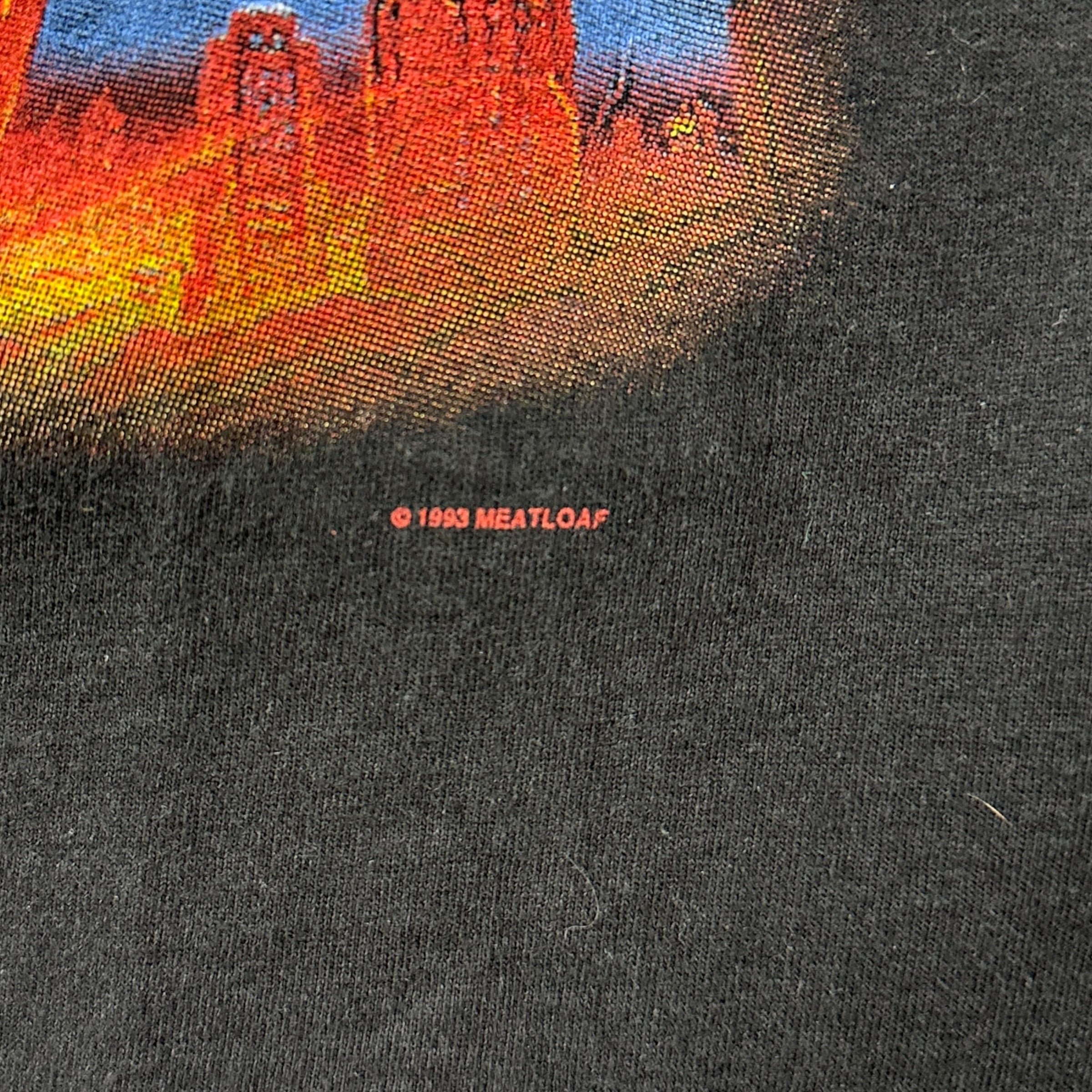 1993 Meatloaf “Everything Louder” Tour Tee Black