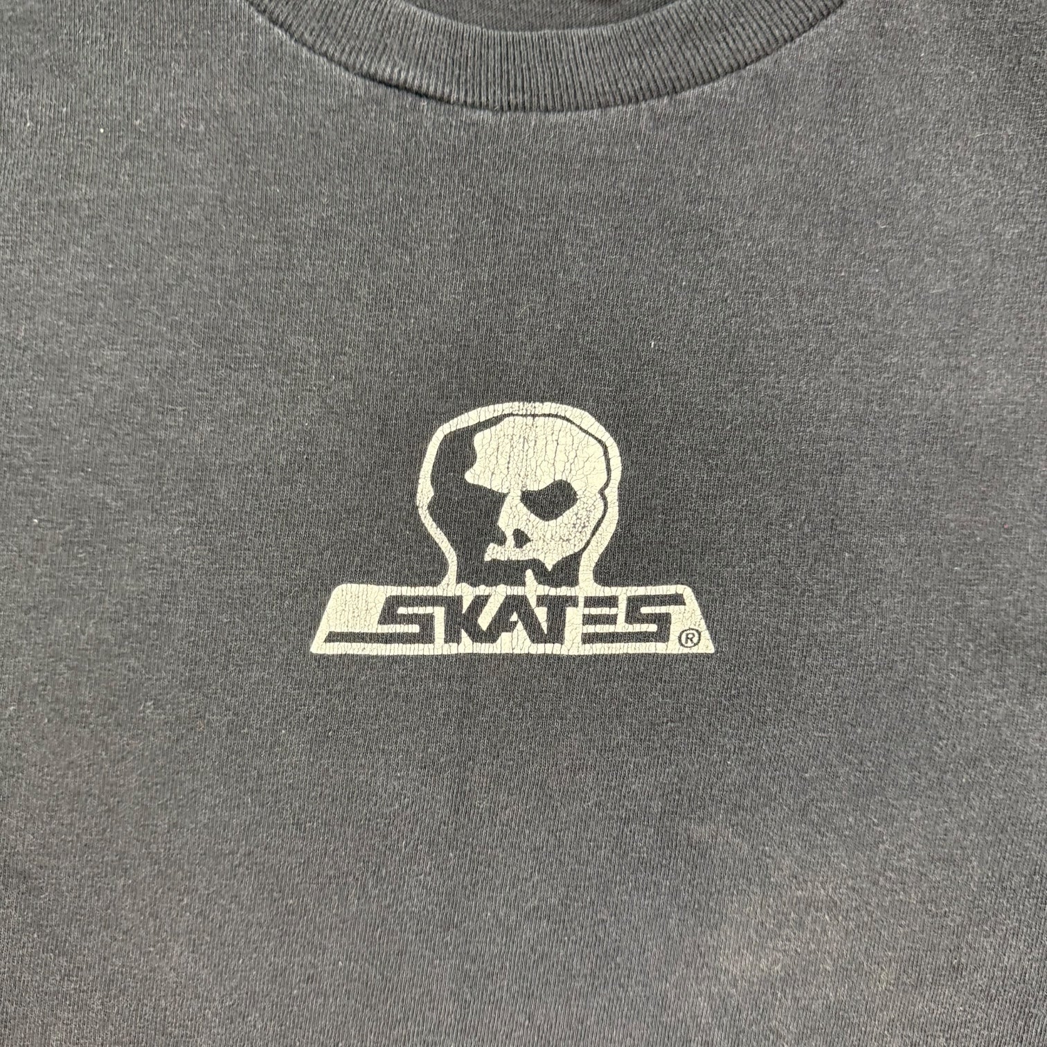 Vintage Skull Skates L/S Tee Black