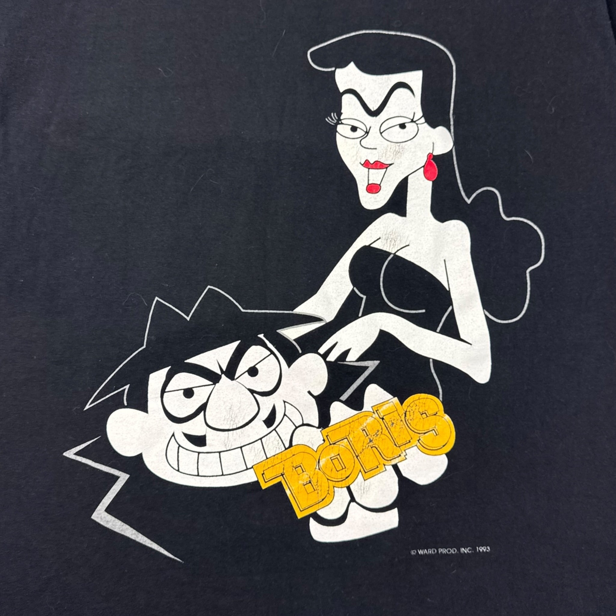 1993 Boris & Natasha Rocky & Bullwinkle Cartoon T-Shirt