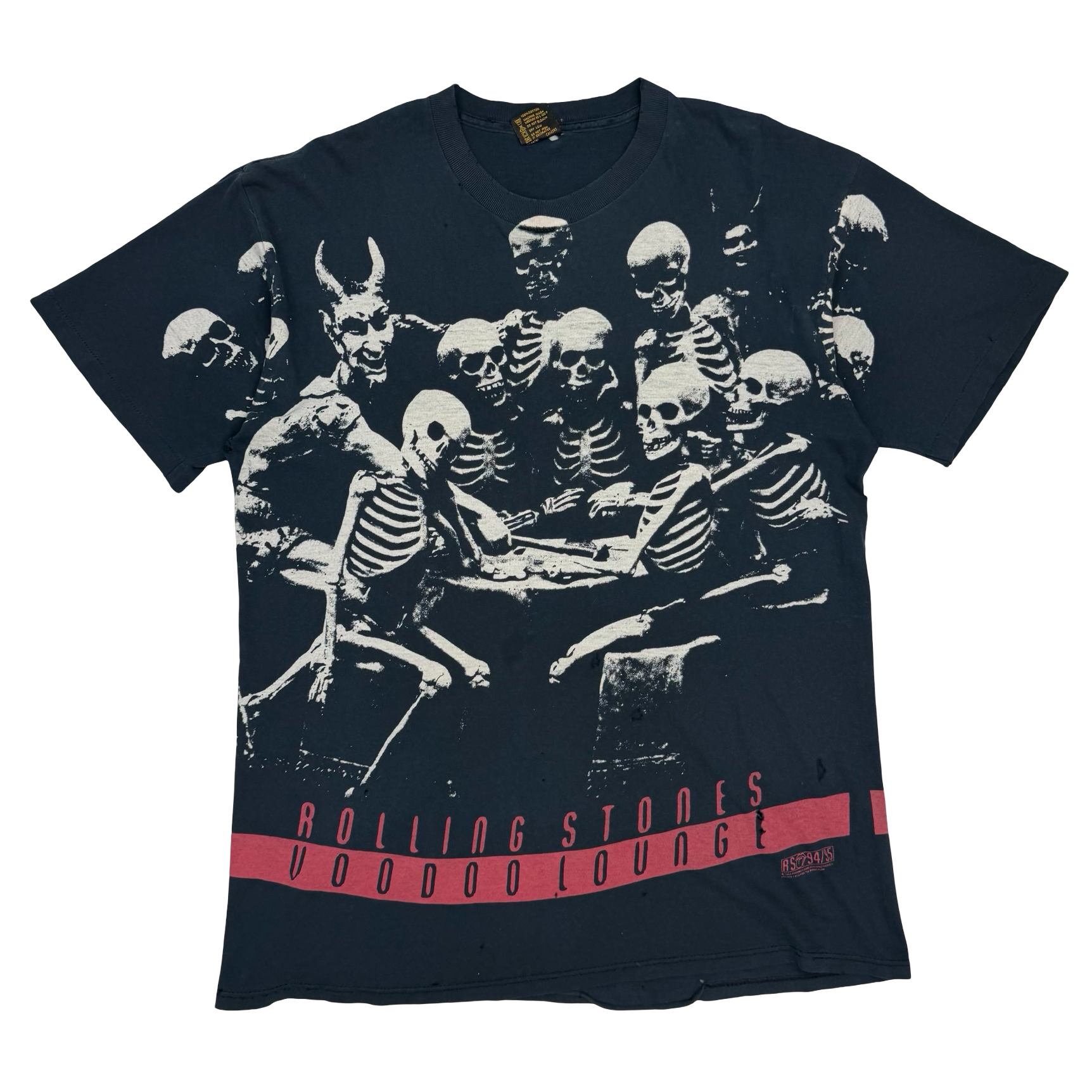 1994 Rolling Stones Voodoo Lounge Tee Black