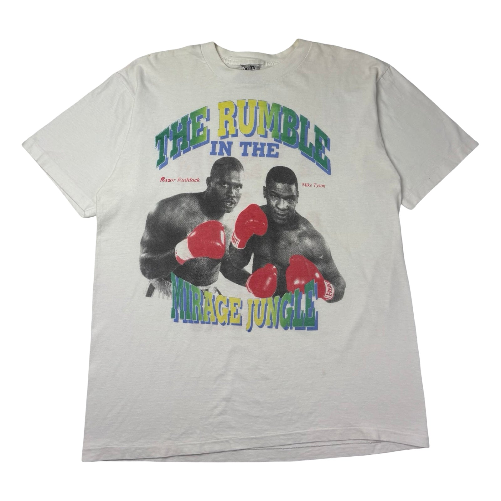 1991 Tyson VS Ruddock The Rumble In The Mirage Jungle T-Shirt
