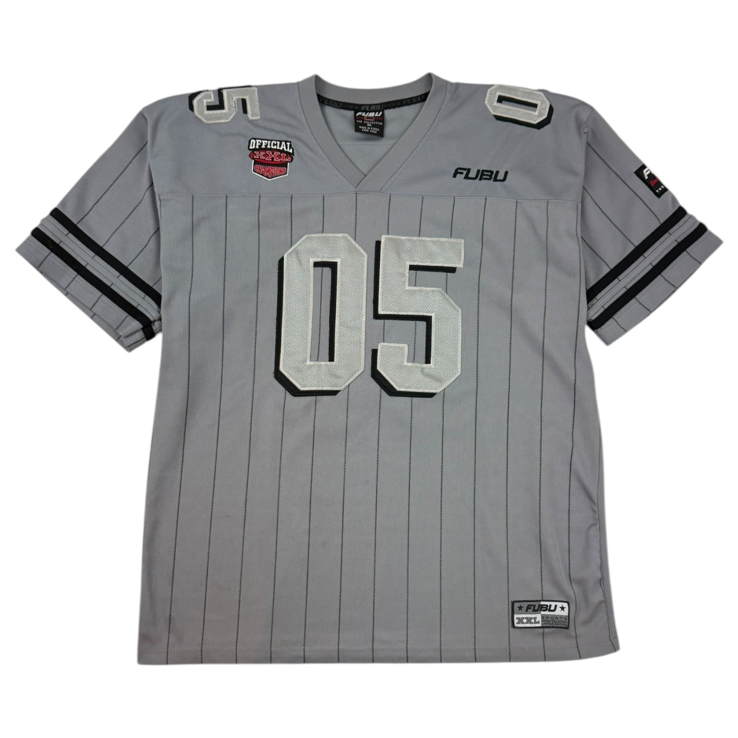 Vintage Y2K Fubu Football Jersey Grey